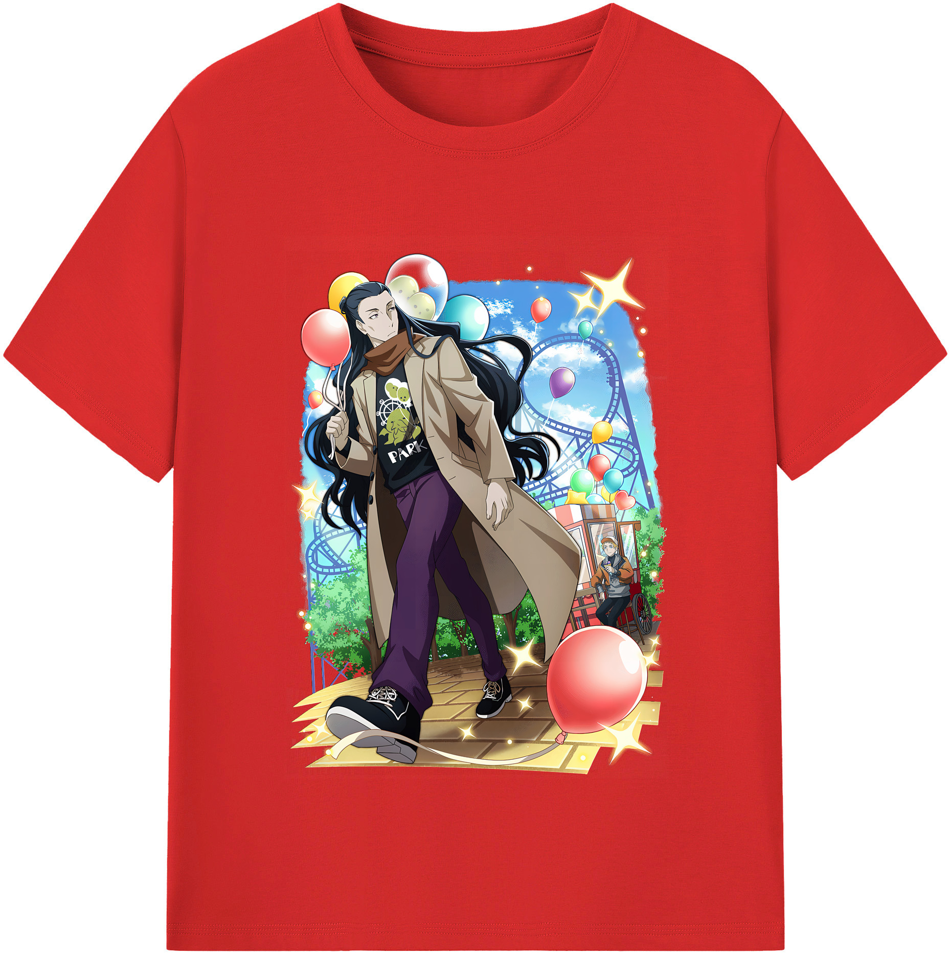 （画像用） 文豪ストレイドッグス Bungo Stray Dogs 綿100％半袖Tシャツ（フロントプリント）