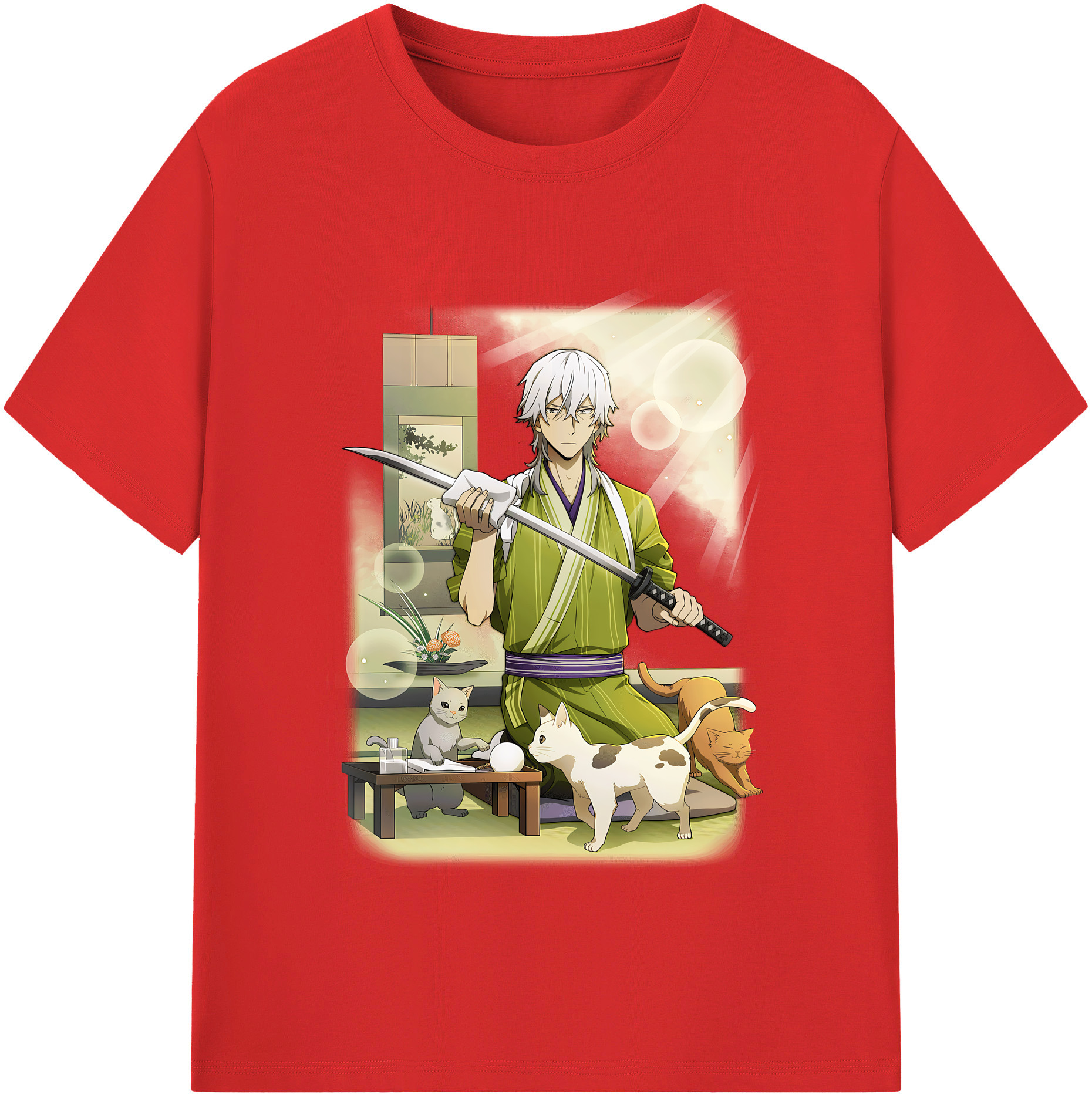 （画像用） 文豪ストレイドッグス Bungo Stray Dogs 綿100％半袖Tシャツ（フロントプリント）