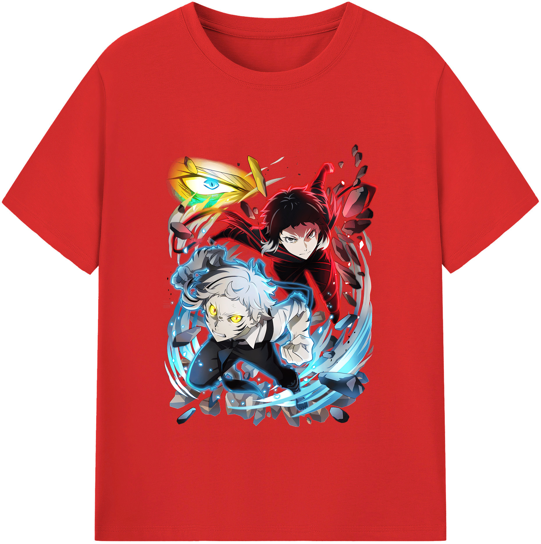 （画像用） 文豪ストレイドッグス Bungo Stray Dogs 綿100％半袖Tシャツ（フロントプリント）