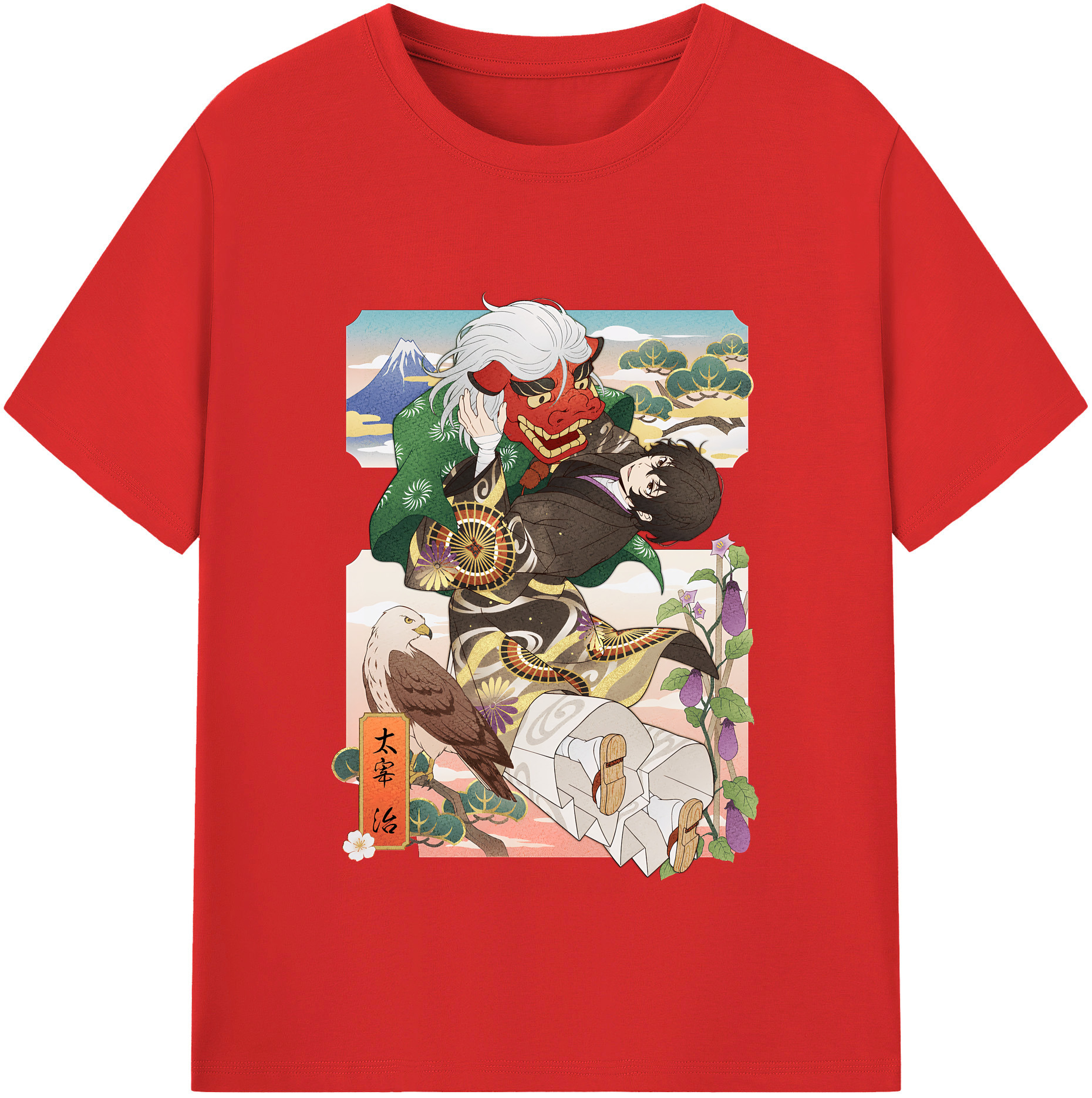 （画像用） 文豪ストレイドッグス Bungo Stray Dogs 綿100％半袖Tシャツ（フロントプリント）