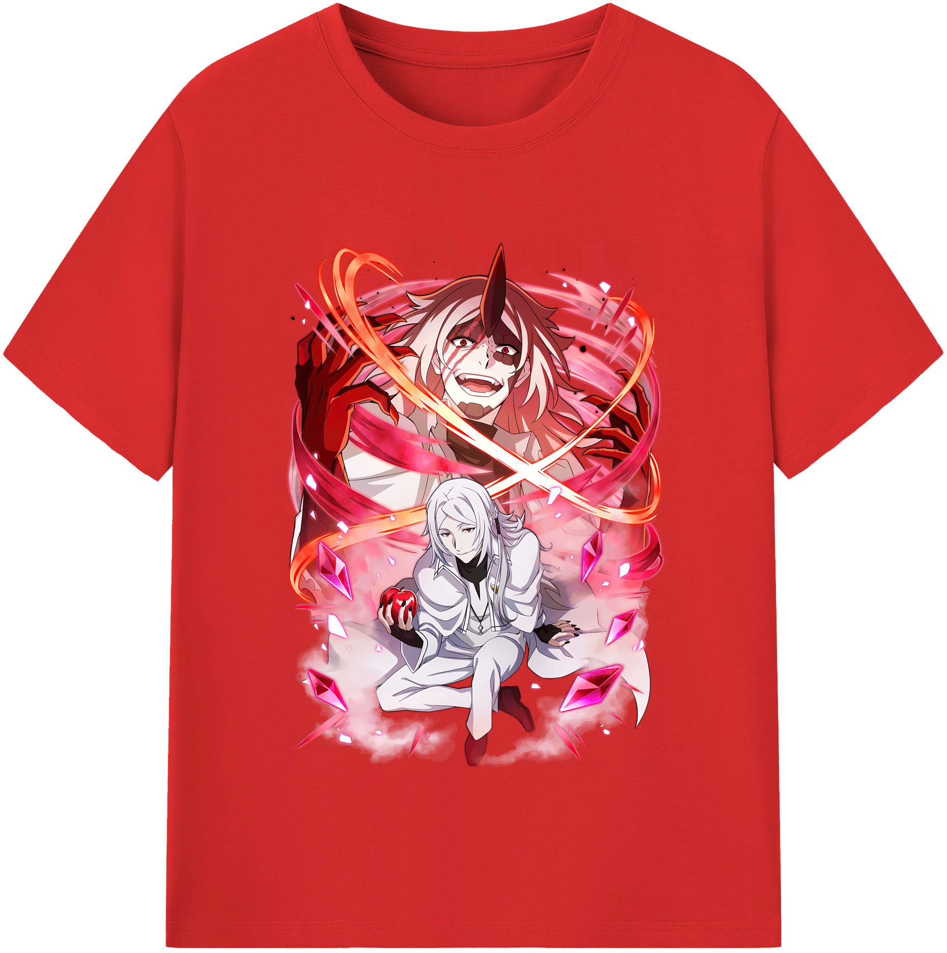 （画像用） 文豪ストレイドッグス Bungo Stray Dogs 綿100％半袖Tシャツ（フロントプリント）