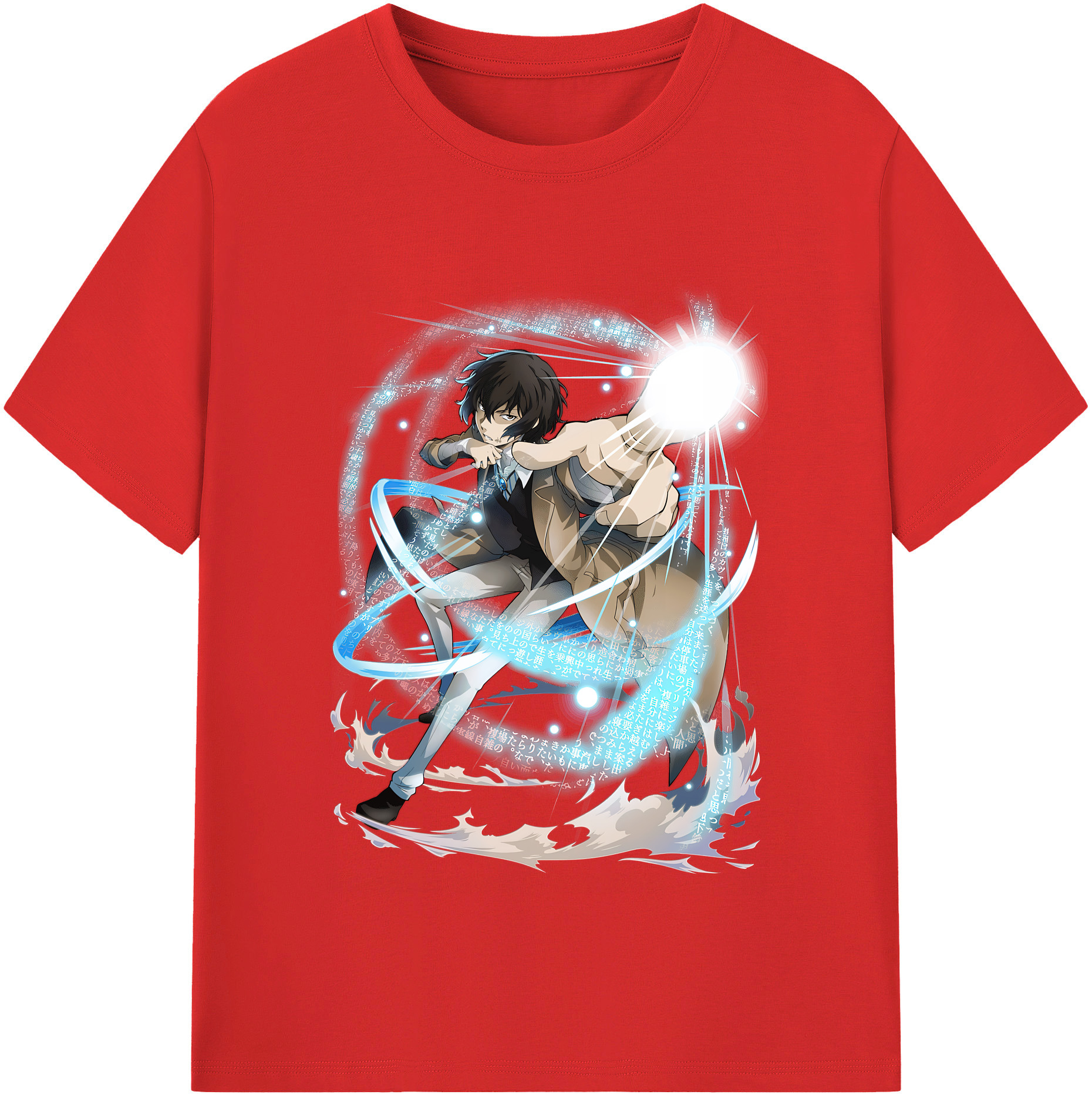 （画像用） 文豪ストレイドッグス Bungo Stray Dogs 綿100％半袖Tシャツ（フロントプリント）
