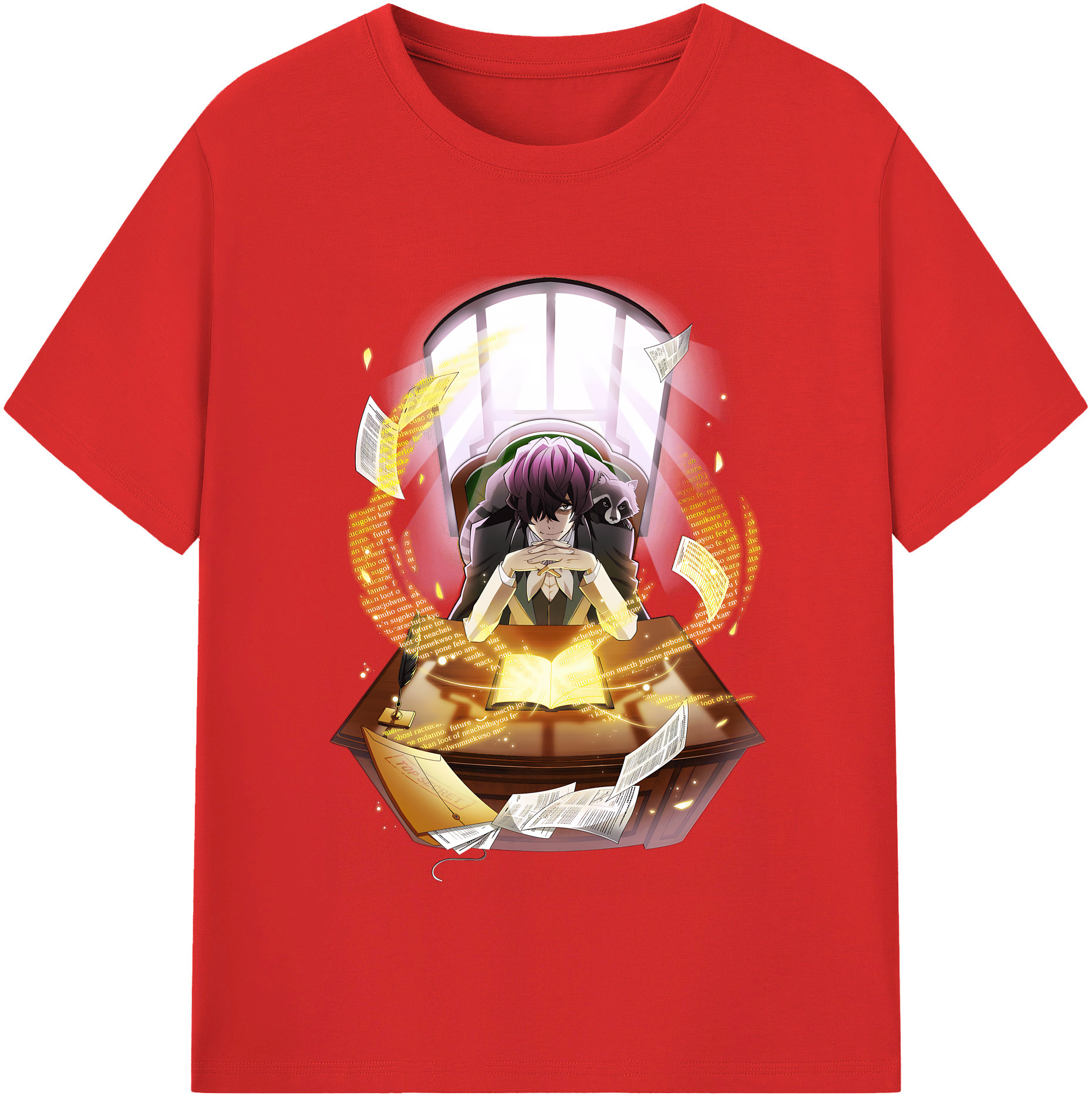 （画像用） 文豪ストレイドッグス Bungo Stray Dogs 綿100％半袖Tシャツ（フロントプリント）