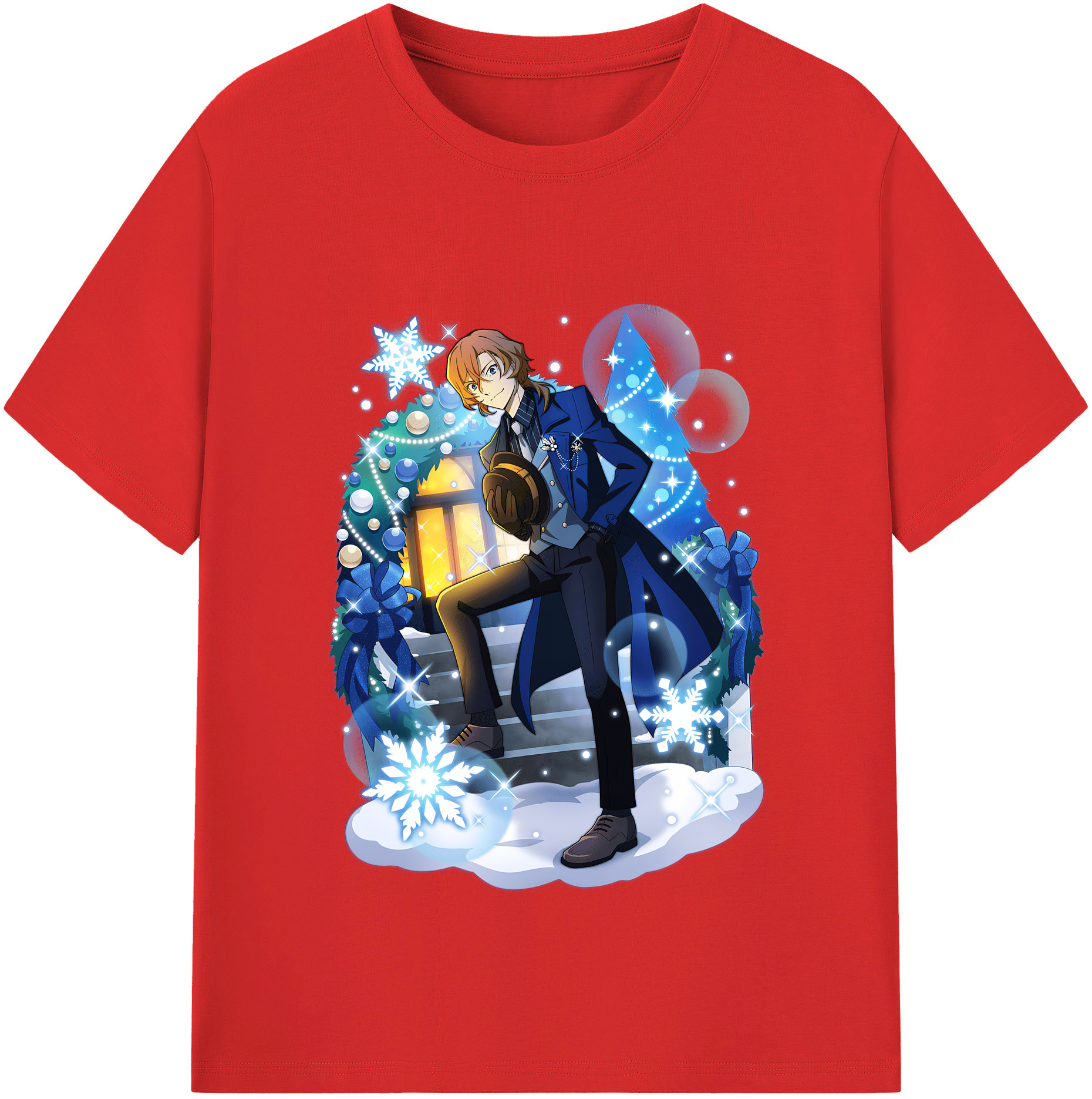 （画像用） 文豪ストレイドッグス Bungo Stray Dogs 綿100％半袖Tシャツ（フロントプリント）