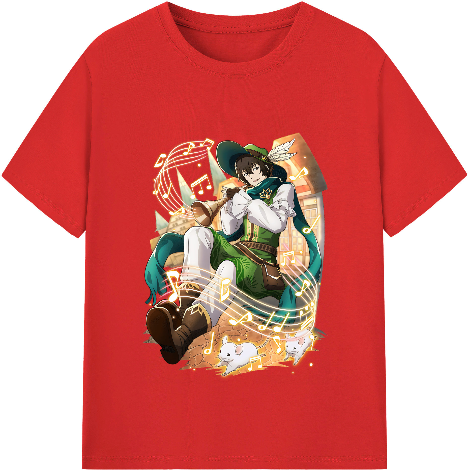 （画像用） 文豪ストレイドッグス Bungo Stray Dogs 綿100％半袖Tシャツ（フロントプリント）