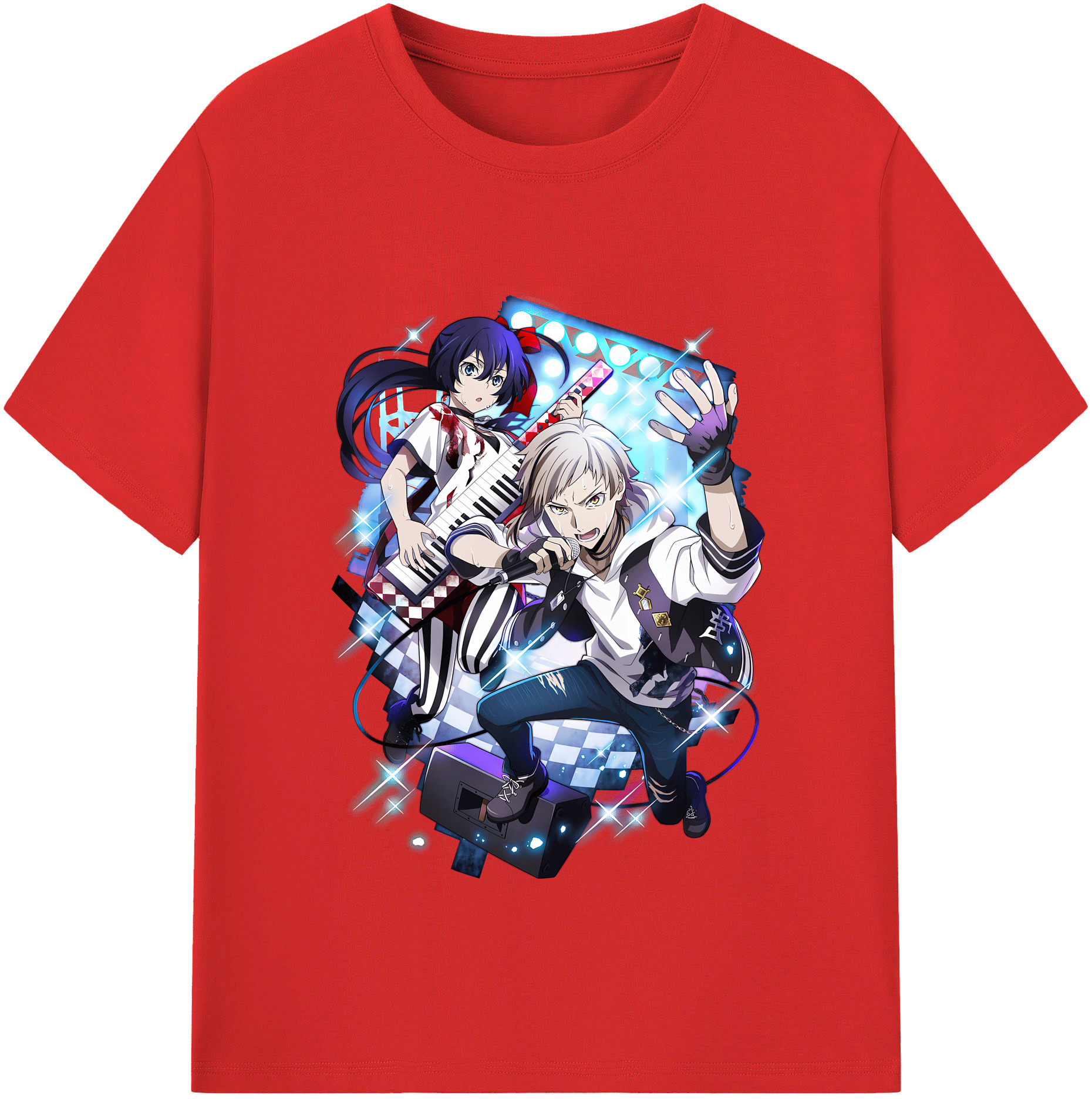 （画像用） 文豪ストレイドッグス Bungo Stray Dogs 綿100％半袖Tシャツ（フロントプリント）
