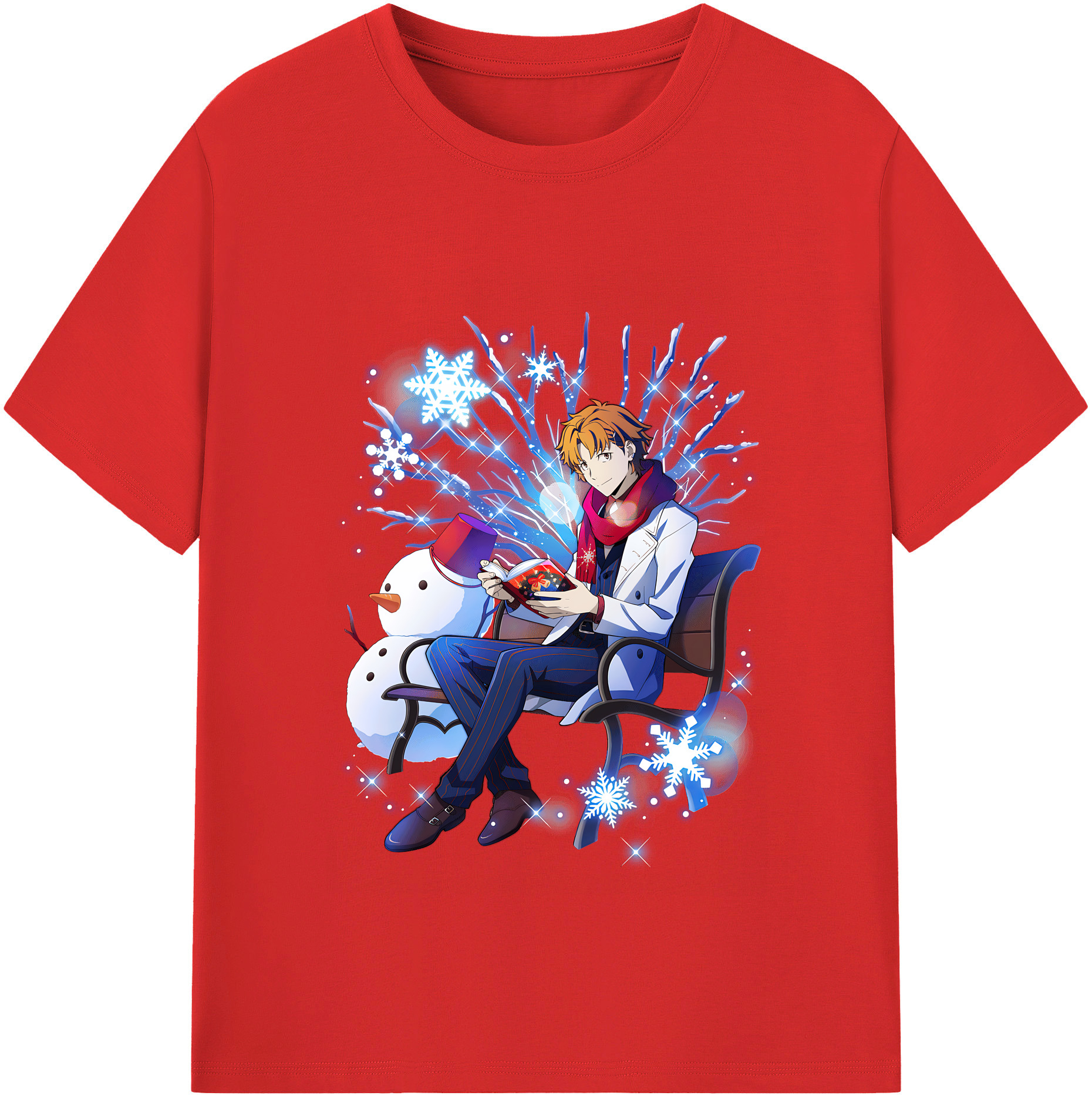 （画像用） 文豪ストレイドッグス Bungo Stray Dogs 綿100％半袖Tシャツ（フロントプリント）