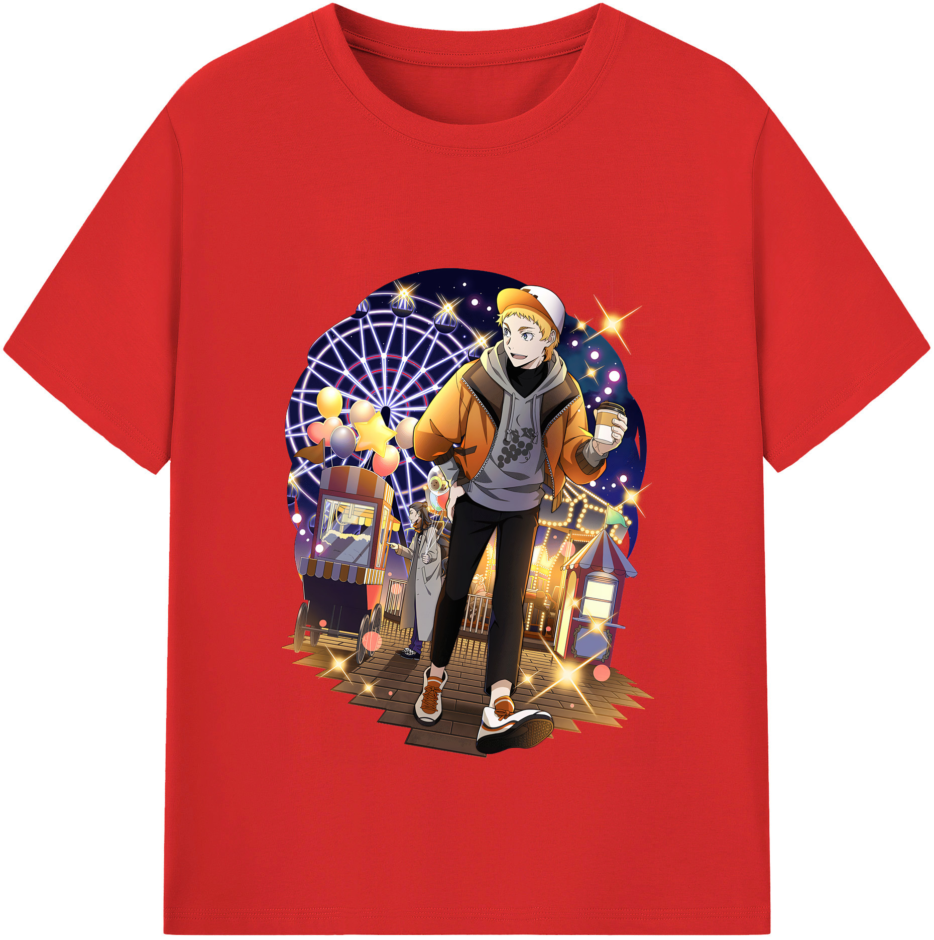（画像用） 文豪ストレイドッグス Bungo Stray Dogs 綿100％半袖Tシャツ（フロントプリント）