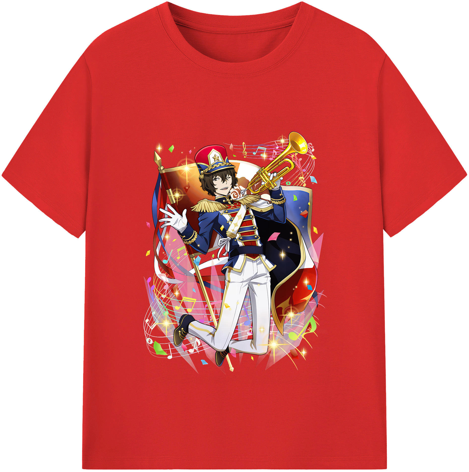 （画像用） 文豪ストレイドッグス Bungo Stray Dogs 綿100％半袖Tシャツ（フロントプリント）