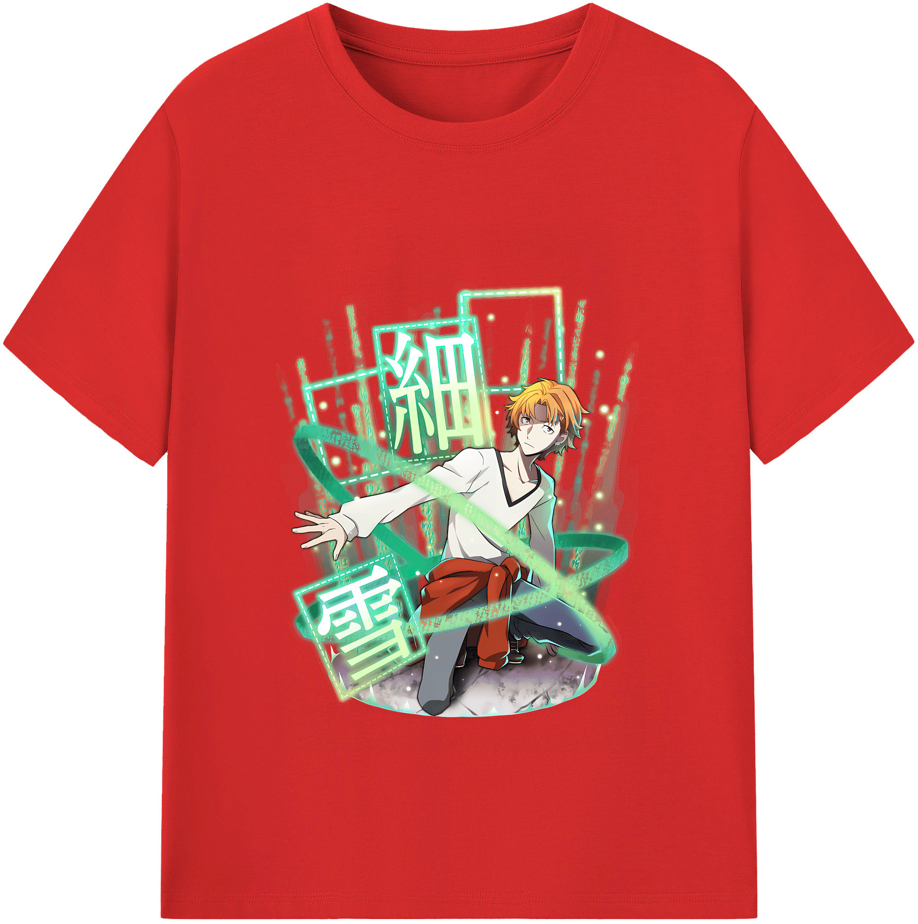（画像用） 文豪ストレイドッグス Bungo Stray Dogs 綿100％半袖Tシャツ（フロントプリント）