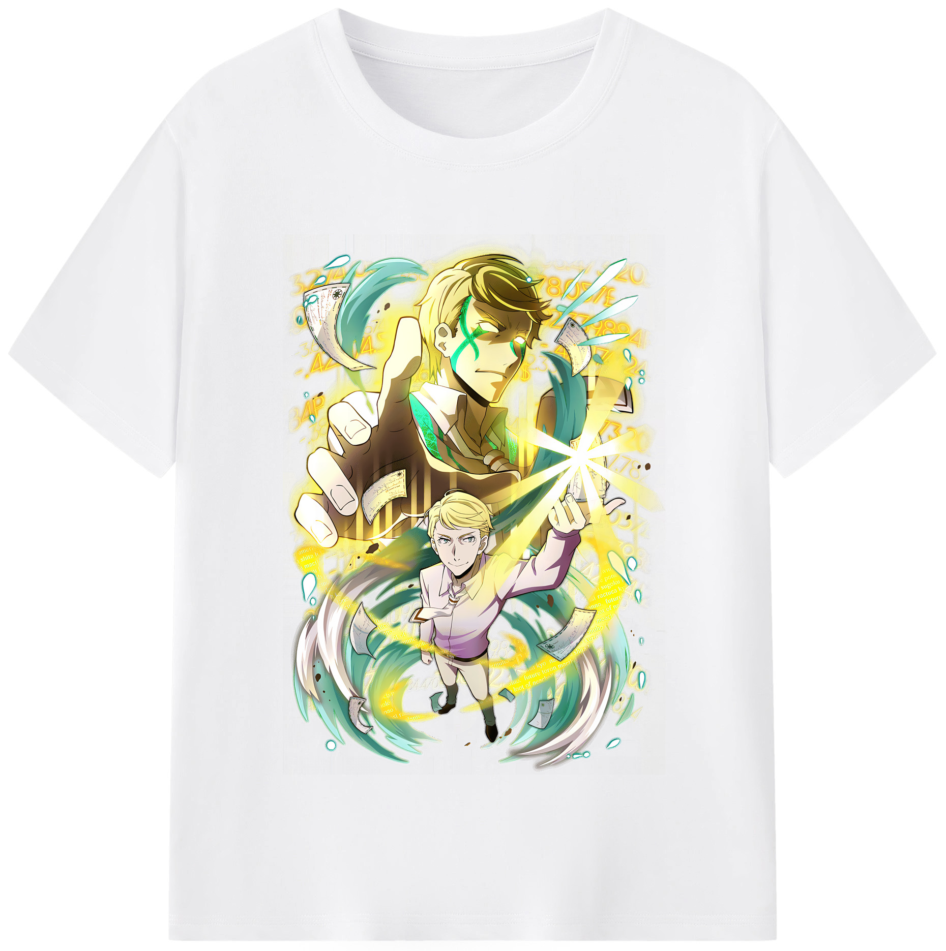 （画像用） 文豪ストレイドッグス Bungo Stray Dogs 綿100％半袖Tシャツ（フロントプリント）