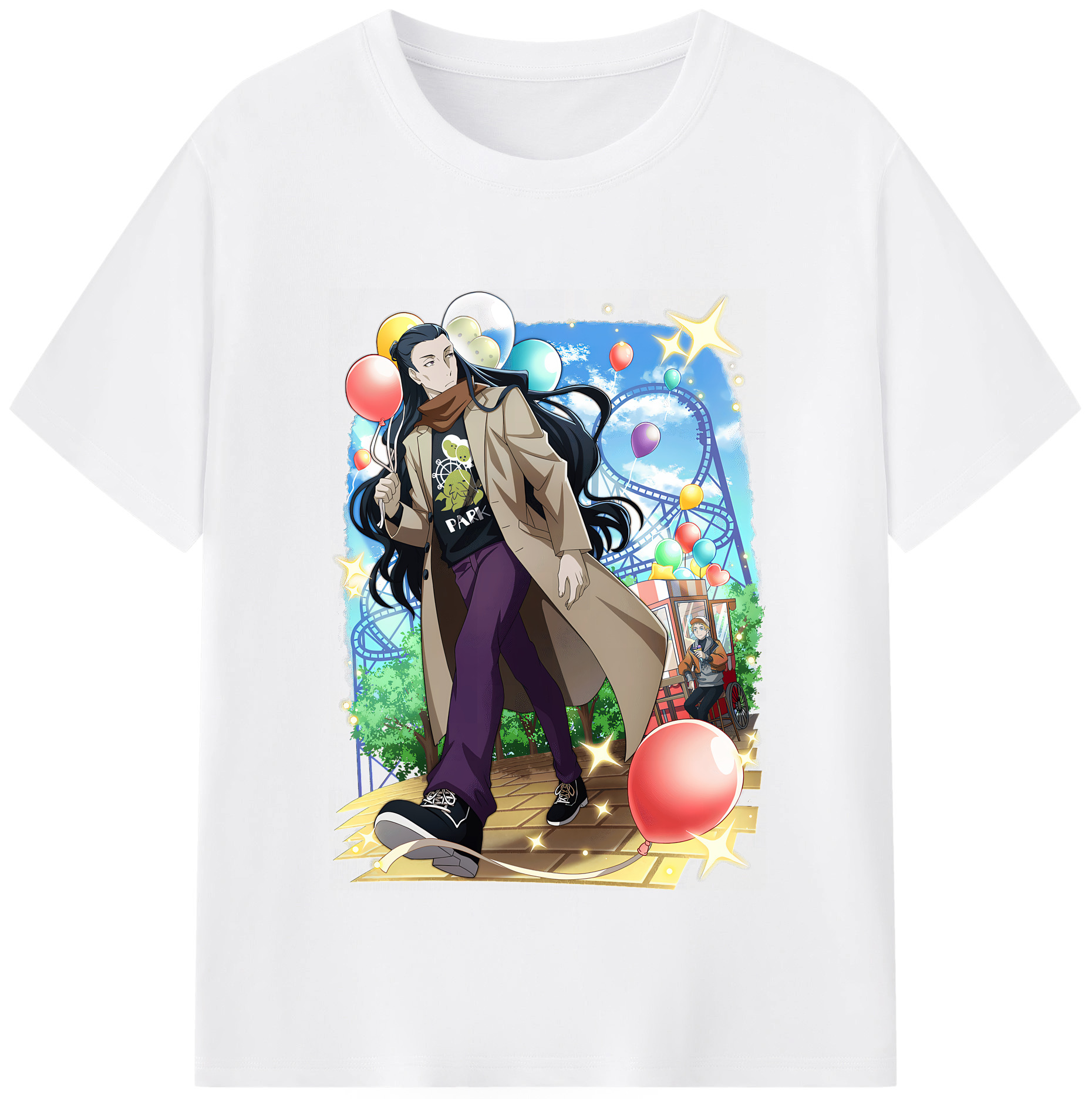 （画像用） 文豪ストレイドッグス Bungo Stray Dogs 綿100％半袖Tシャツ（フロントプリント）