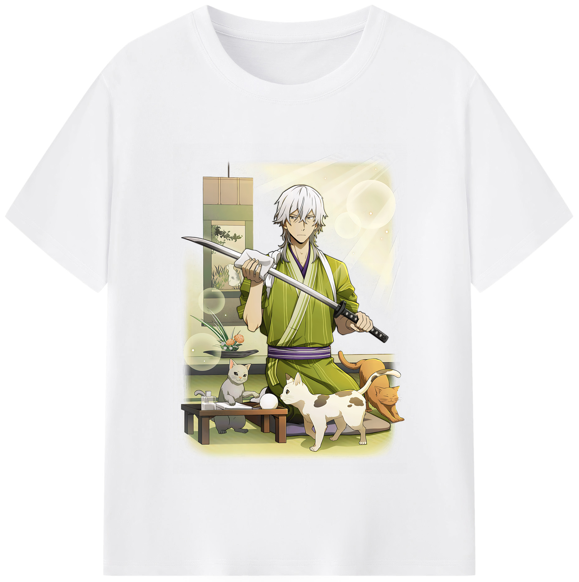 （画像用） 文豪ストレイドッグス Bungo Stray Dogs 綿100％半袖Tシャツ（フロントプリント）