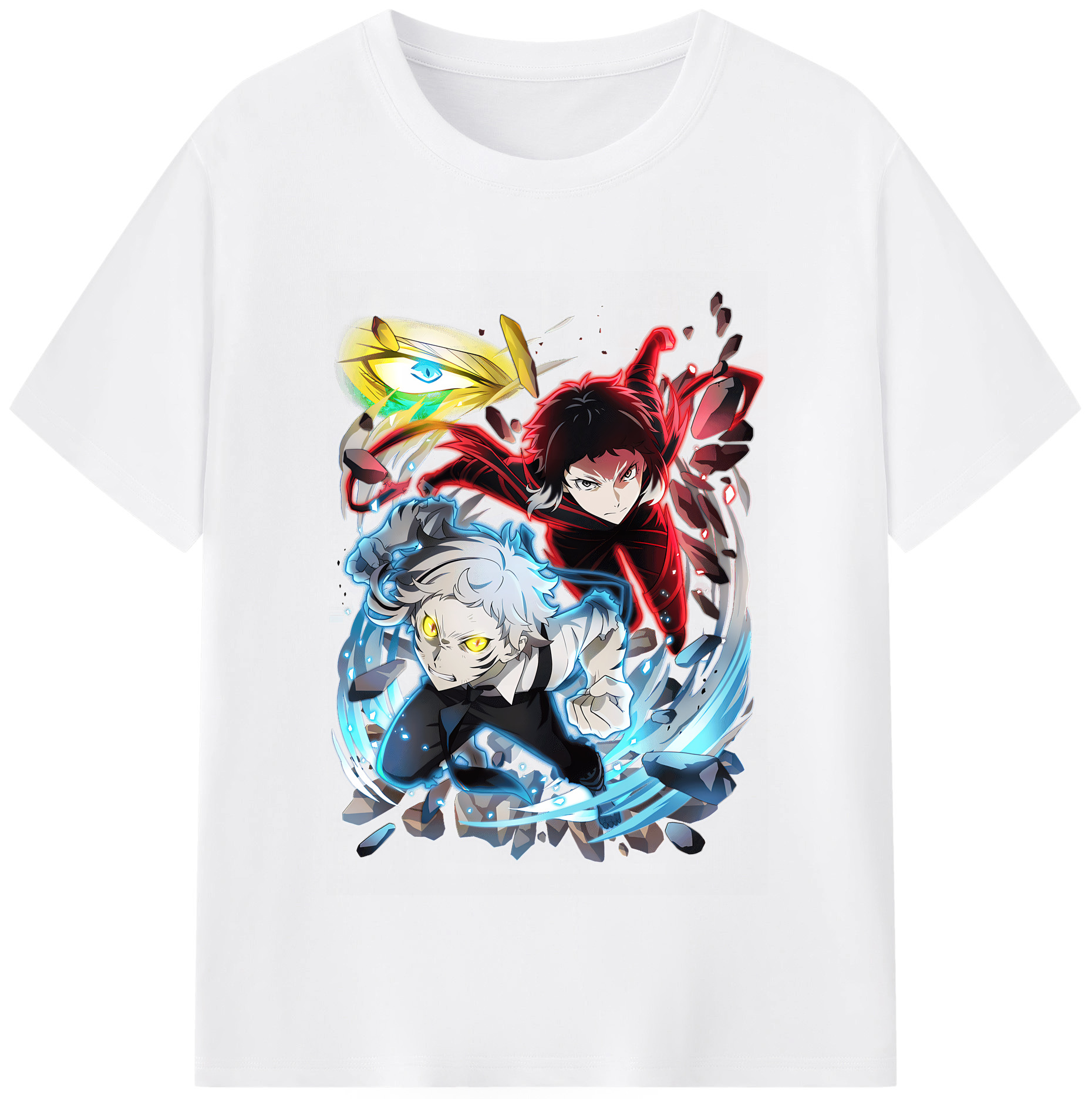 （画像用） 文豪ストレイドッグス Bungo Stray Dogs 綿100％半袖Tシャツ（フロントプリント）