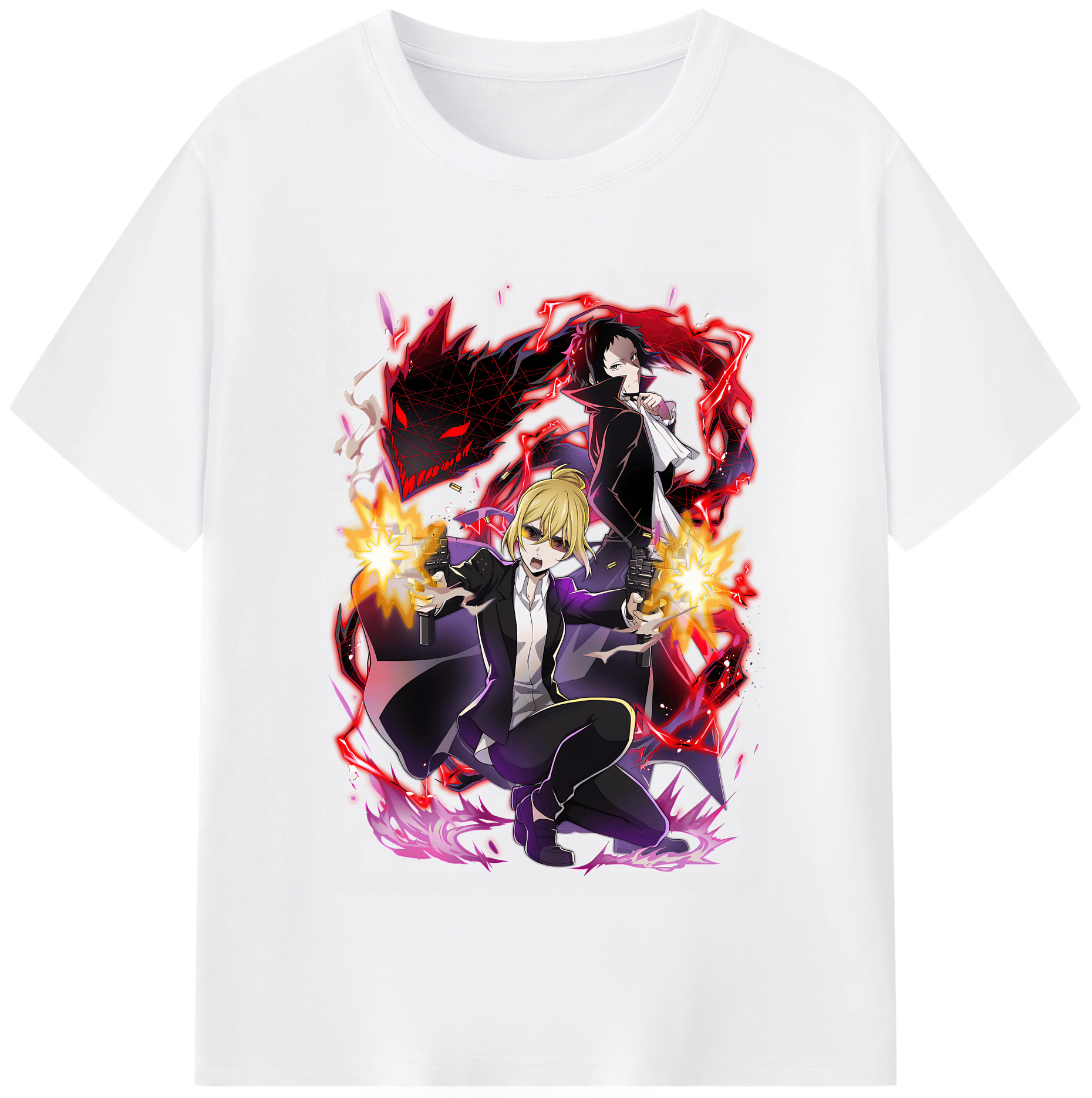 （画像用） 文豪ストレイドッグス Bungo Stray Dogs 綿100％半袖Tシャツ（フロントプリント）