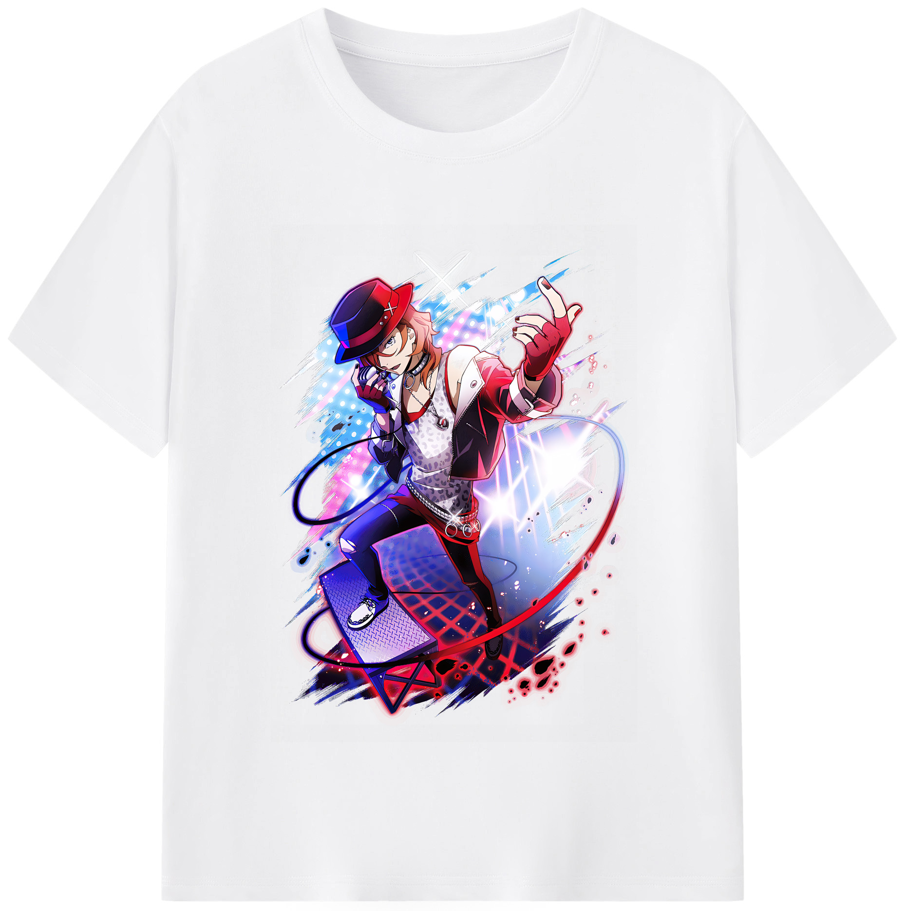 （画像用） 文豪ストレイドッグス Bungo Stray Dogs 綿100％半袖Tシャツ（フロントプリント）