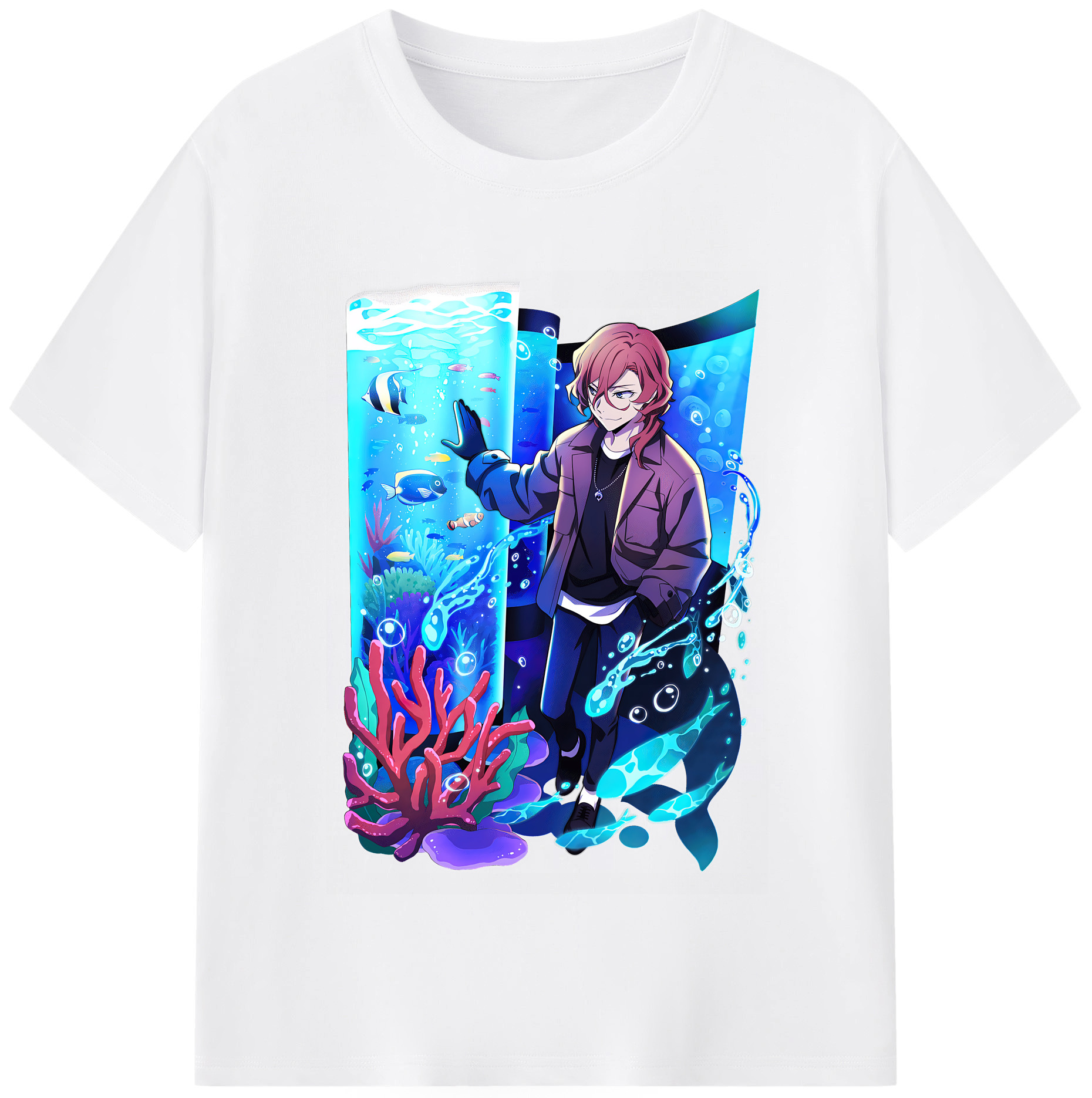 （画像用） 文豪ストレイドッグス Bungo Stray Dogs 綿100％半袖Tシャツ（フロントプリント）