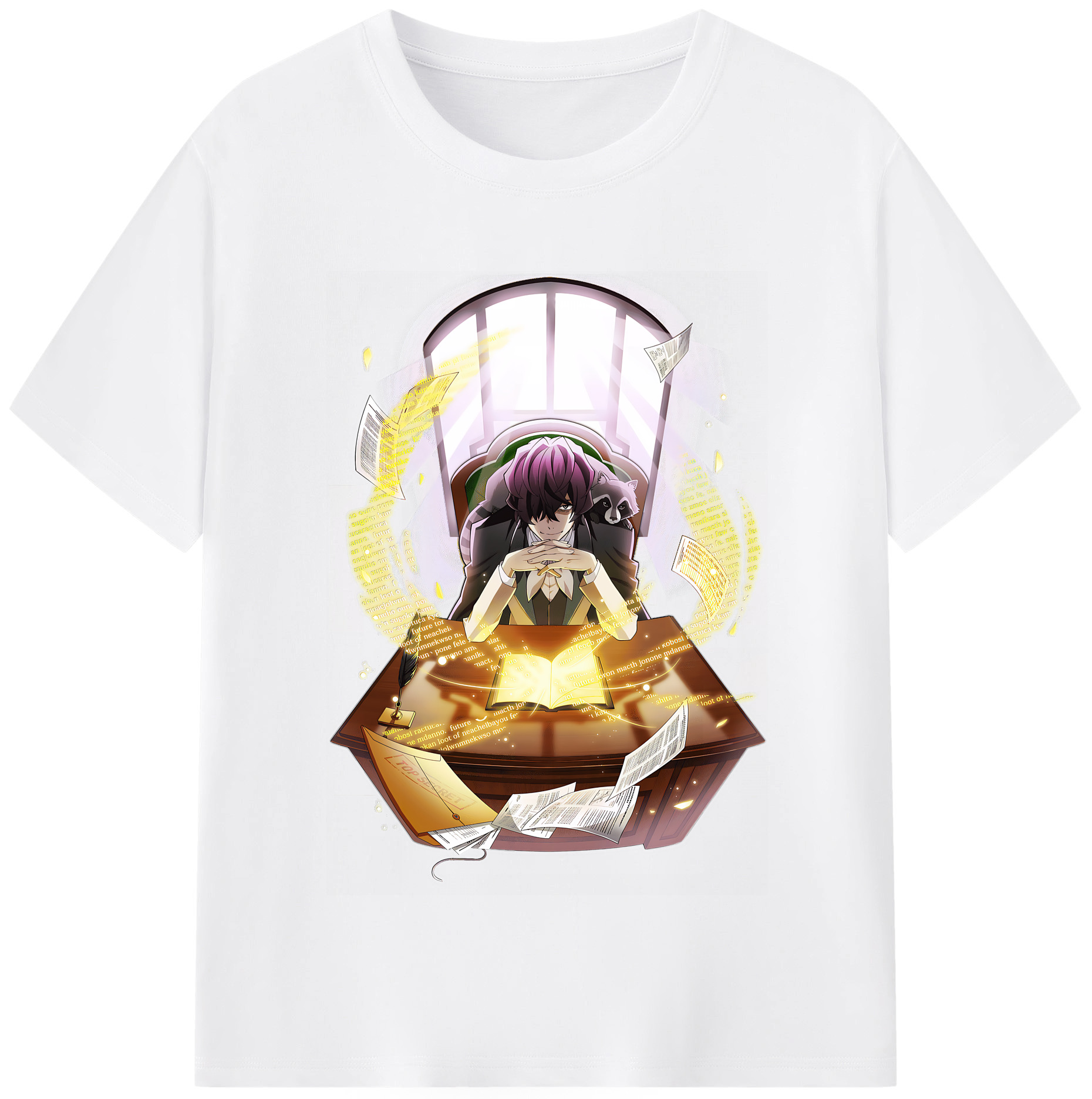 （画像用） 文豪ストレイドッグス Bungo Stray Dogs 綿100％半袖Tシャツ（フロントプリント）