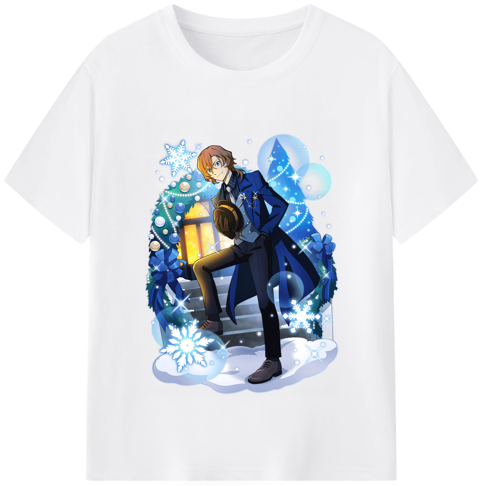 （画像用） 文豪ストレイドッグス Bungo Stray Dogs 綿100％半袖Tシャツ（フロントプリント）