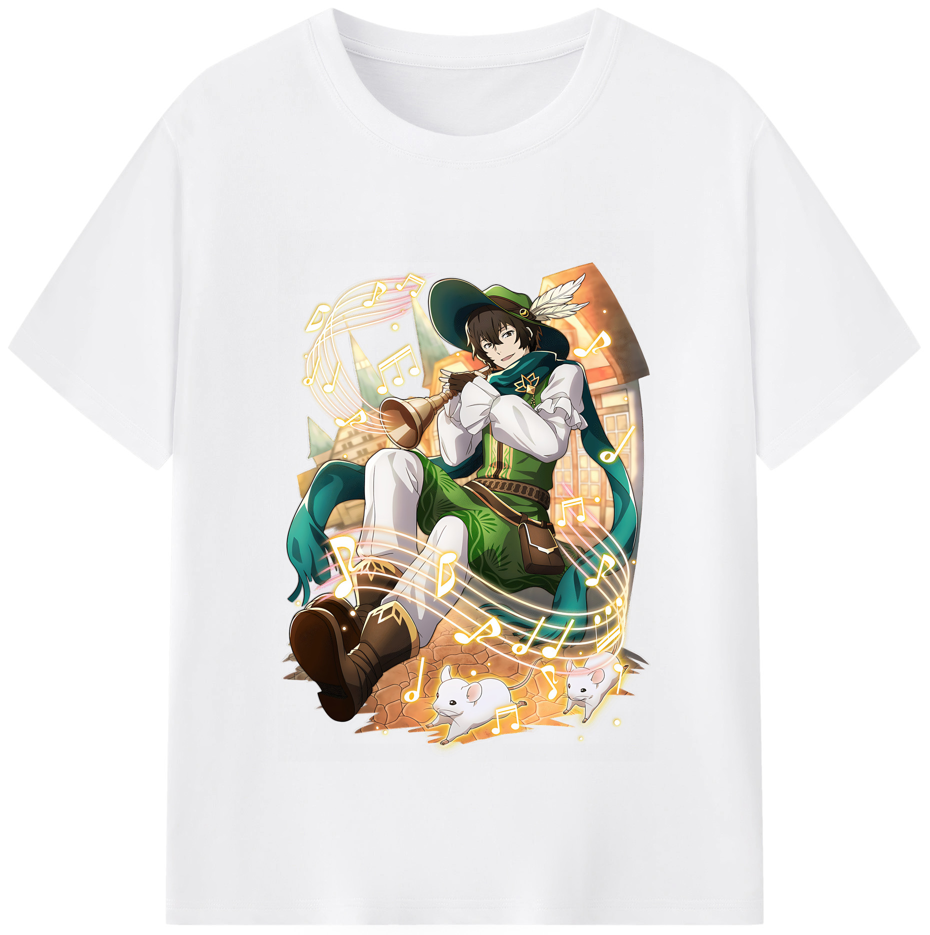 （画像用） 文豪ストレイドッグス Bungo Stray Dogs 綿100％半袖Tシャツ（フロントプリント）