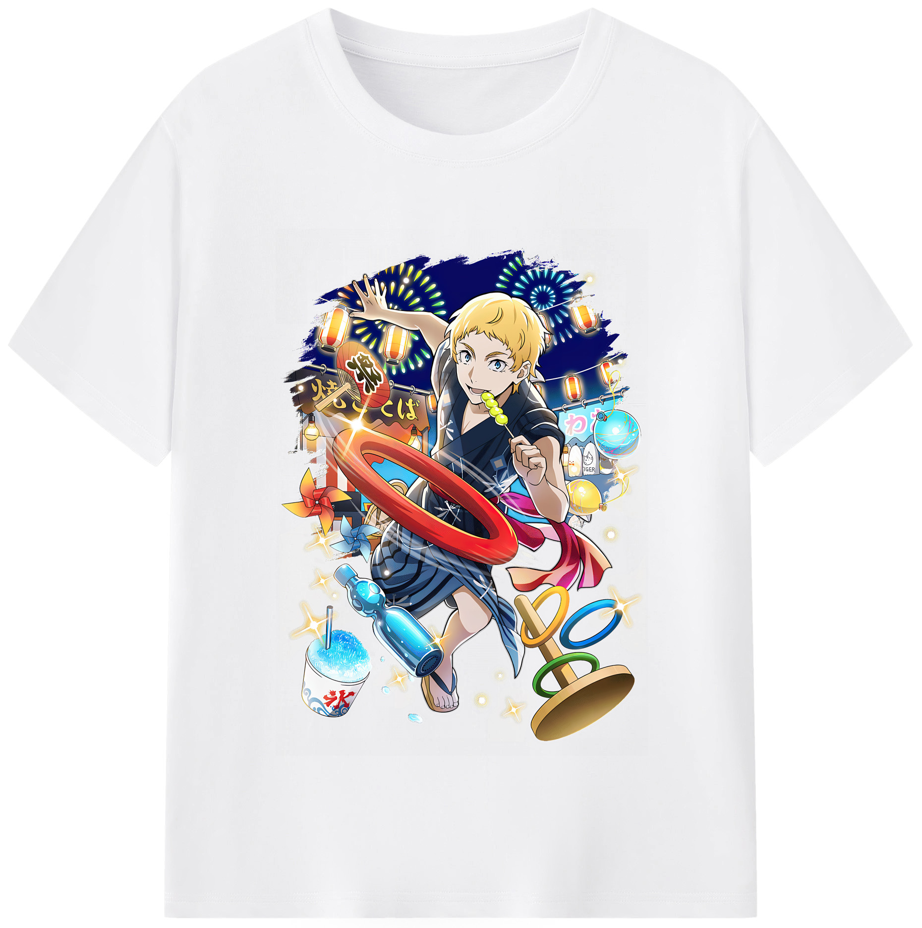 （画像用） 文豪ストレイドッグス Bungo Stray Dogs 綿100％半袖Tシャツ（フロントプリント）