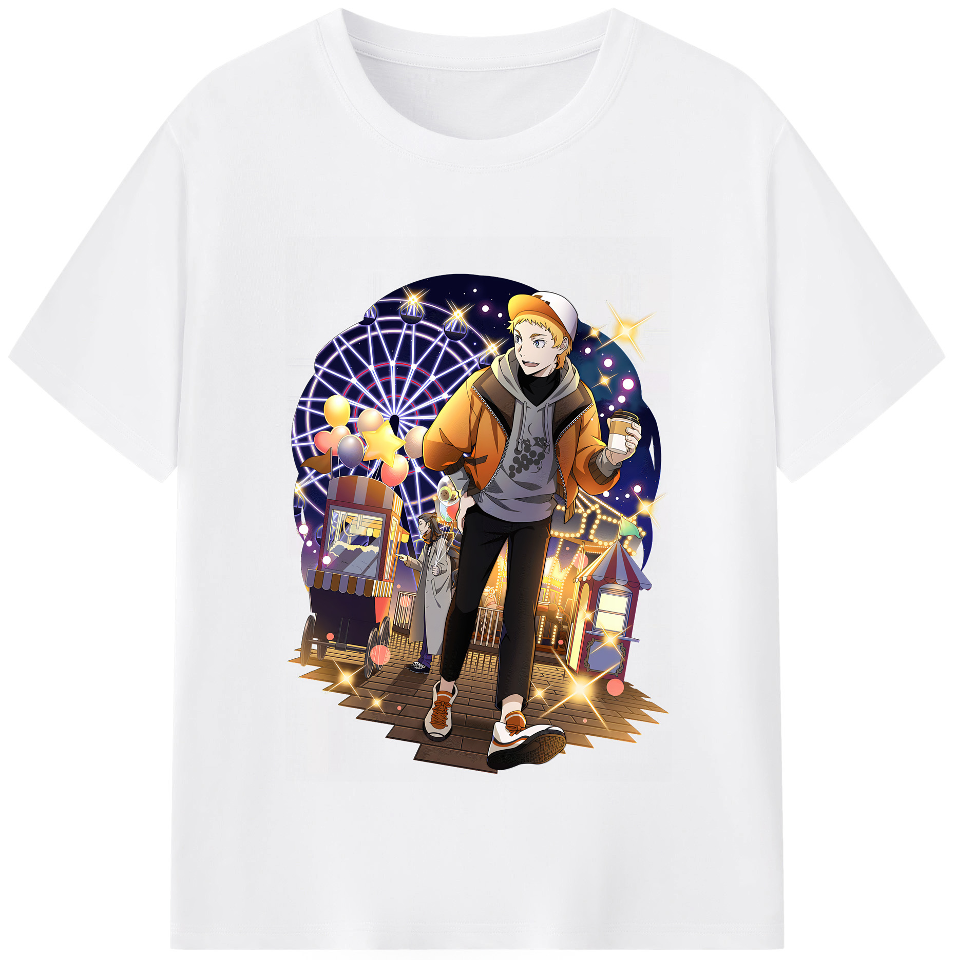 （画像用） 文豪ストレイドッグス Bungo Stray Dogs 綿100％半袖Tシャツ（フロントプリント）
