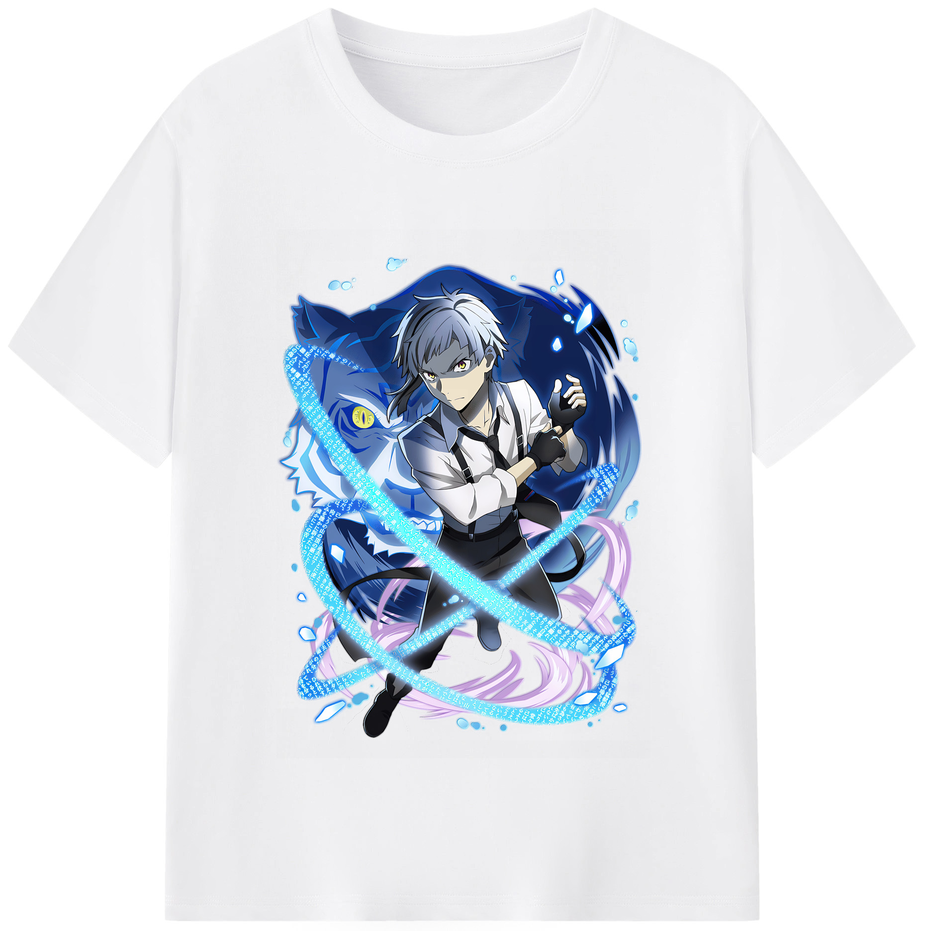 （画像用） 文豪ストレイドッグス Bungo Stray Dogs 綿100％半袖Tシャツ（フロントプリント）