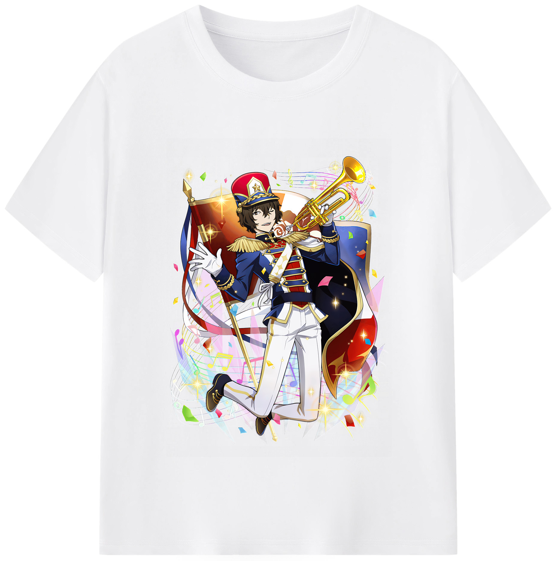 （画像用） 文豪ストレイドッグス Bungo Stray Dogs 綿100％半袖Tシャツ（フロントプリント）