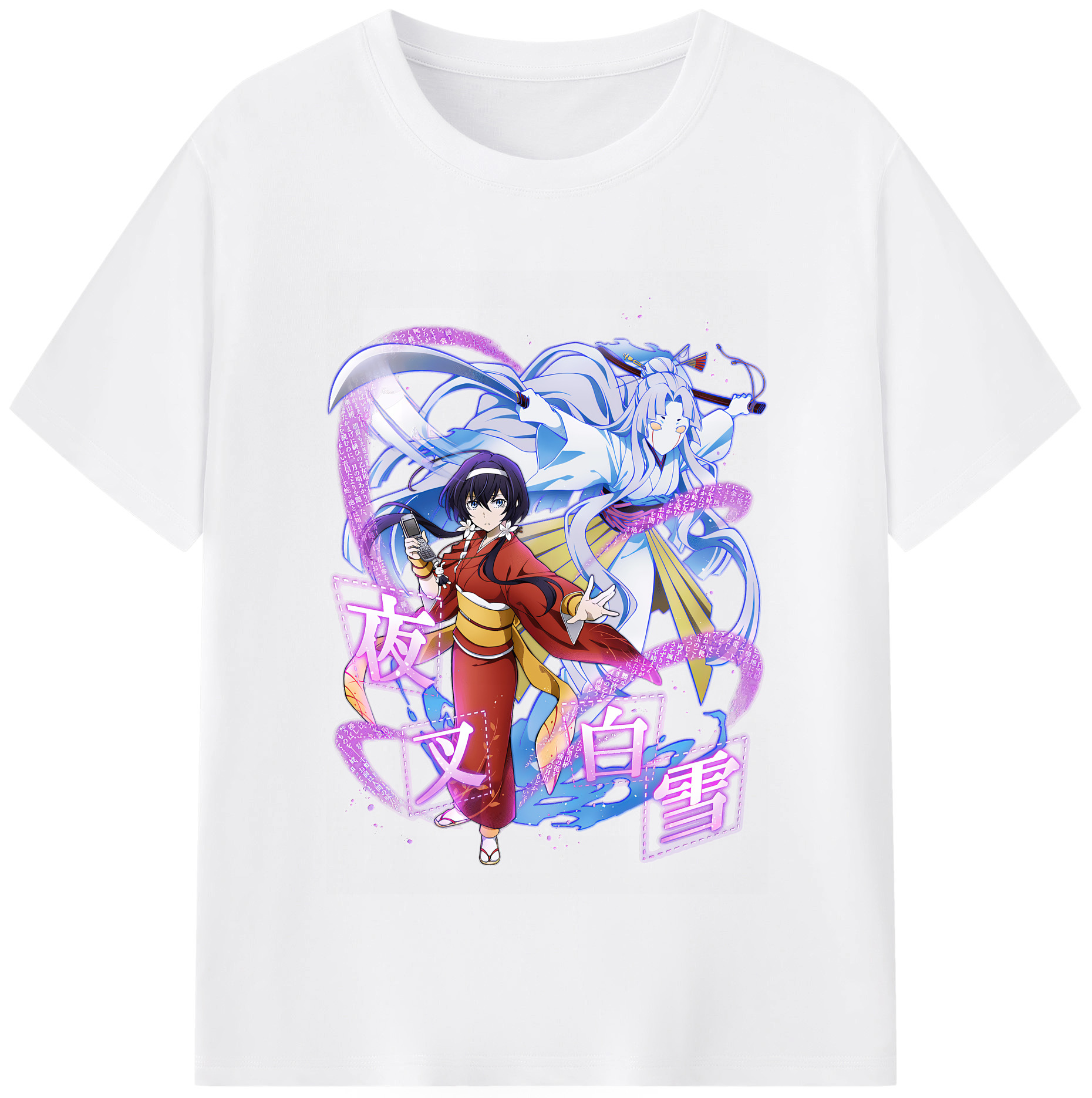 （画像用） 文豪ストレイドッグス Bungo Stray Dogs 綿100％半袖Tシャツ（フロントプリント）