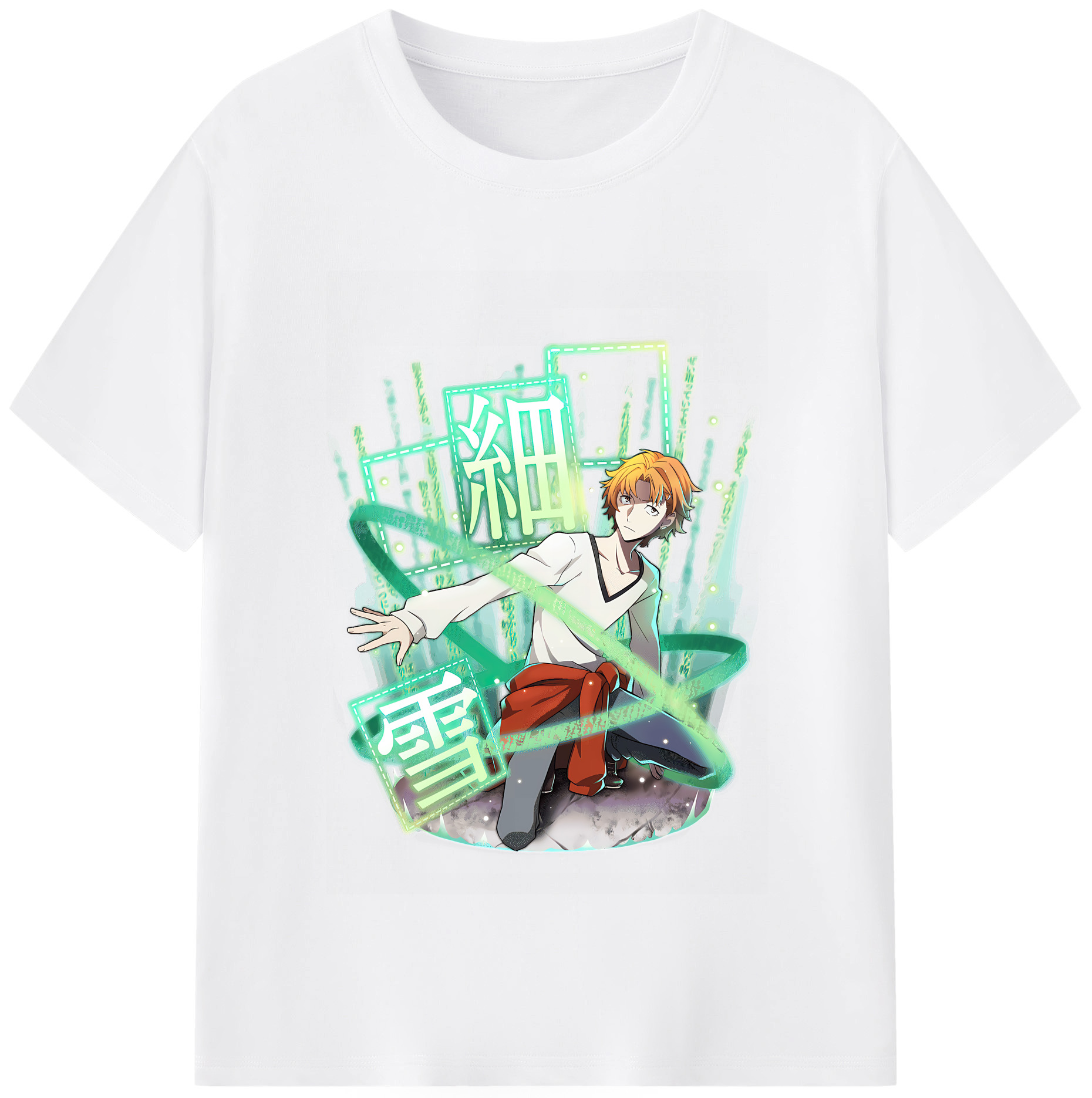 （画像用） 文豪ストレイドッグス Bungo Stray Dogs 綿100％半袖Tシャツ（フロントプリント）