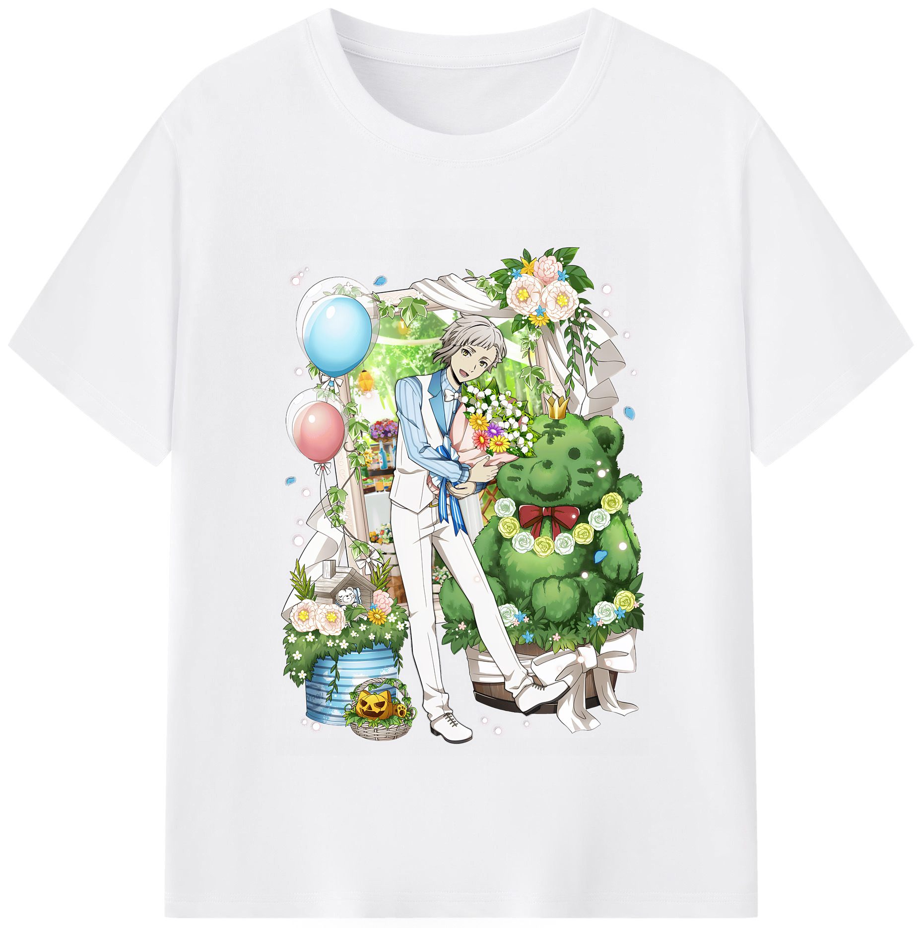（画像用） 文豪ストレイドッグス Bungo Stray Dogs 綿100％半袖Tシャツ（フロントプリント）