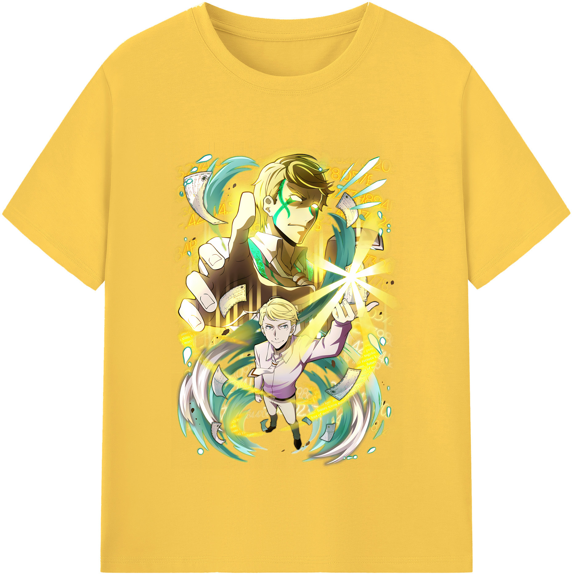 （画像用） 文豪ストレイドッグス Bungo Stray Dogs 綿100％半袖Tシャツ（フロントプリント）