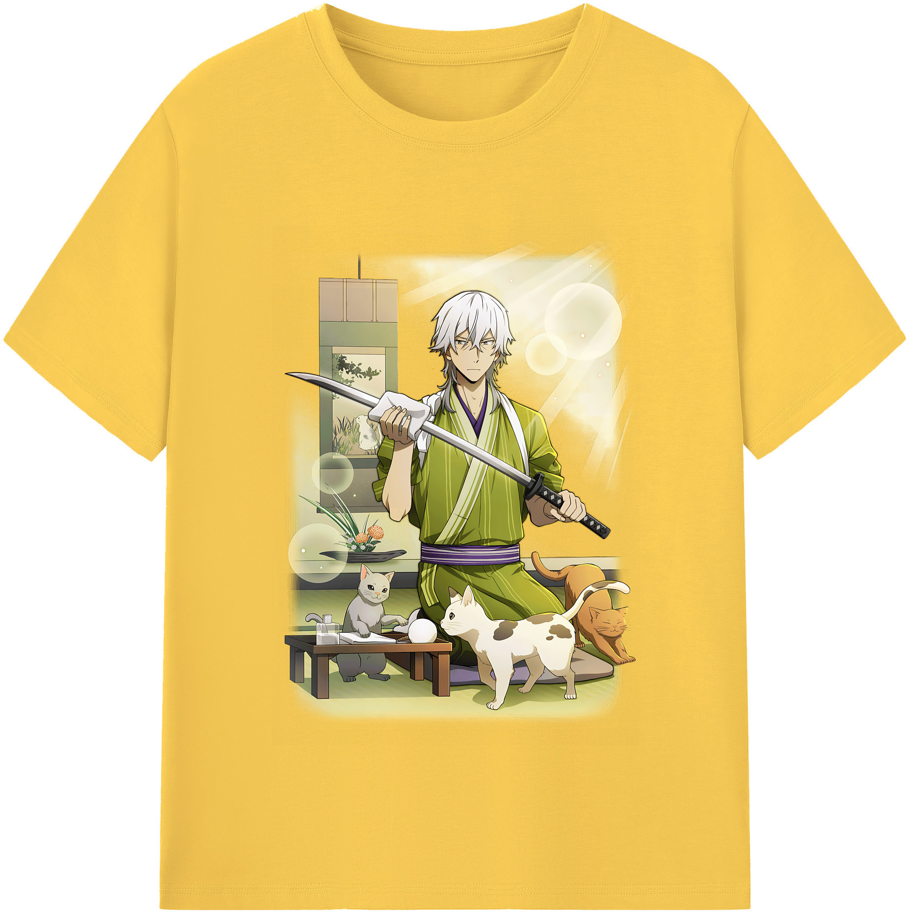（画像用） 文豪ストレイドッグス Bungo Stray Dogs 綿100％半袖Tシャツ（フロントプリント）