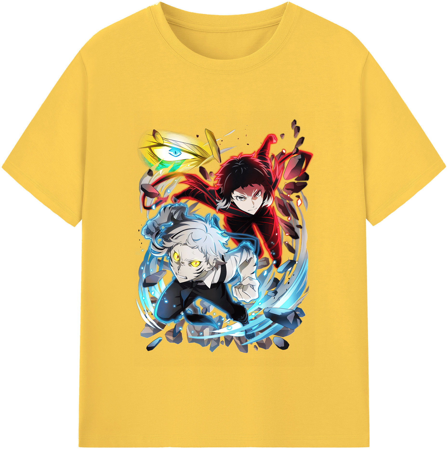 （画像用） 文豪ストレイドッグス Bungo Stray Dogs 綿100％半袖Tシャツ（フロントプリント）