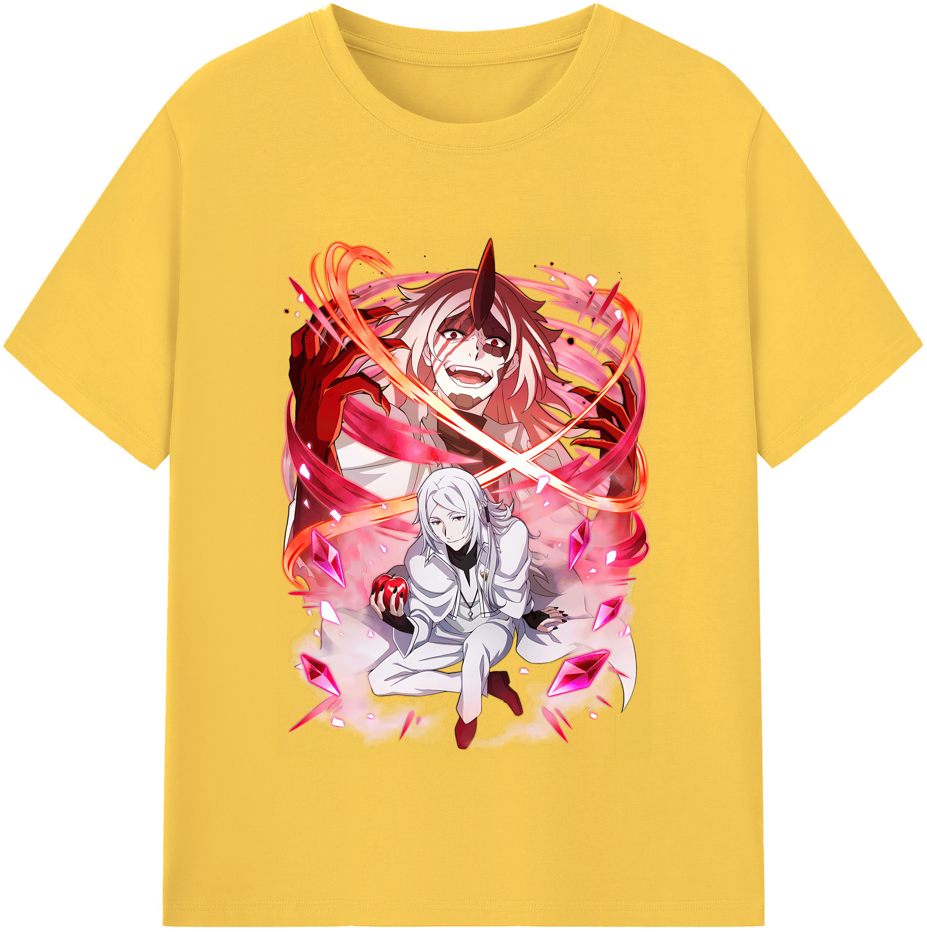 （画像用） 文豪ストレイドッグス Bungo Stray Dogs 綿100％半袖Tシャツ（フロントプリント）