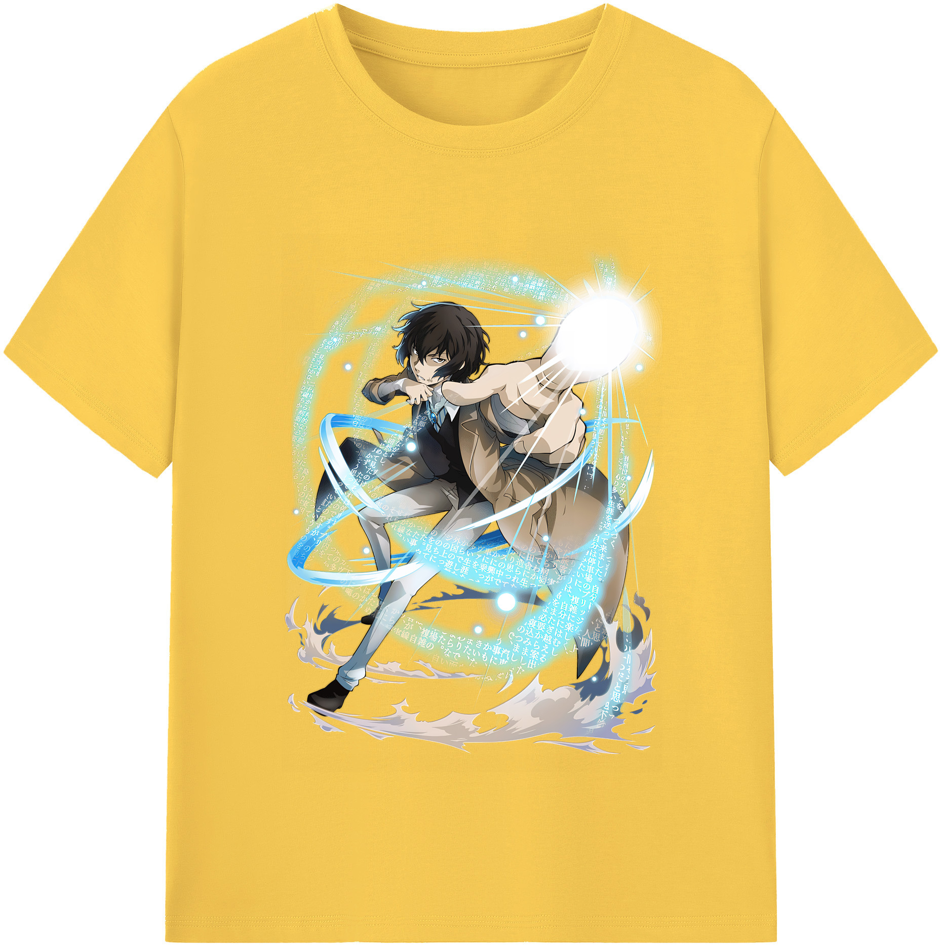 （画像用） 文豪ストレイドッグス Bungo Stray Dogs 綿100％半袖Tシャツ（フロントプリント）