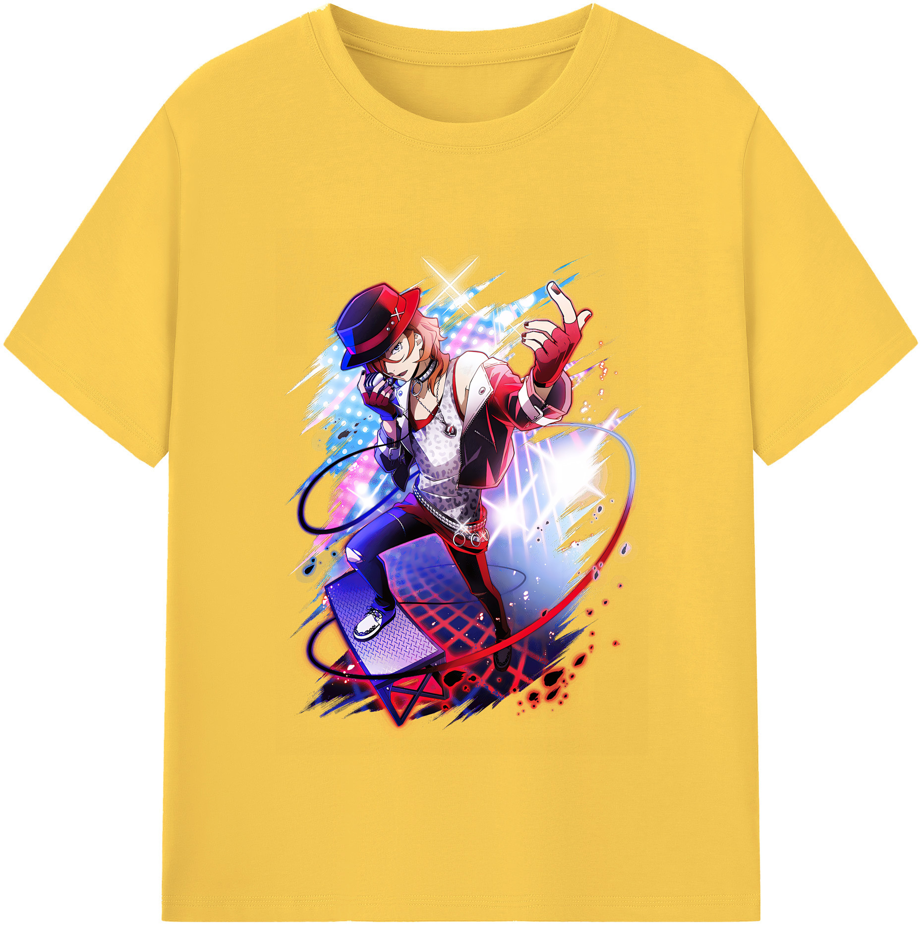 （画像用） 文豪ストレイドッグス Bungo Stray Dogs 綿100％半袖Tシャツ（フロントプリント）