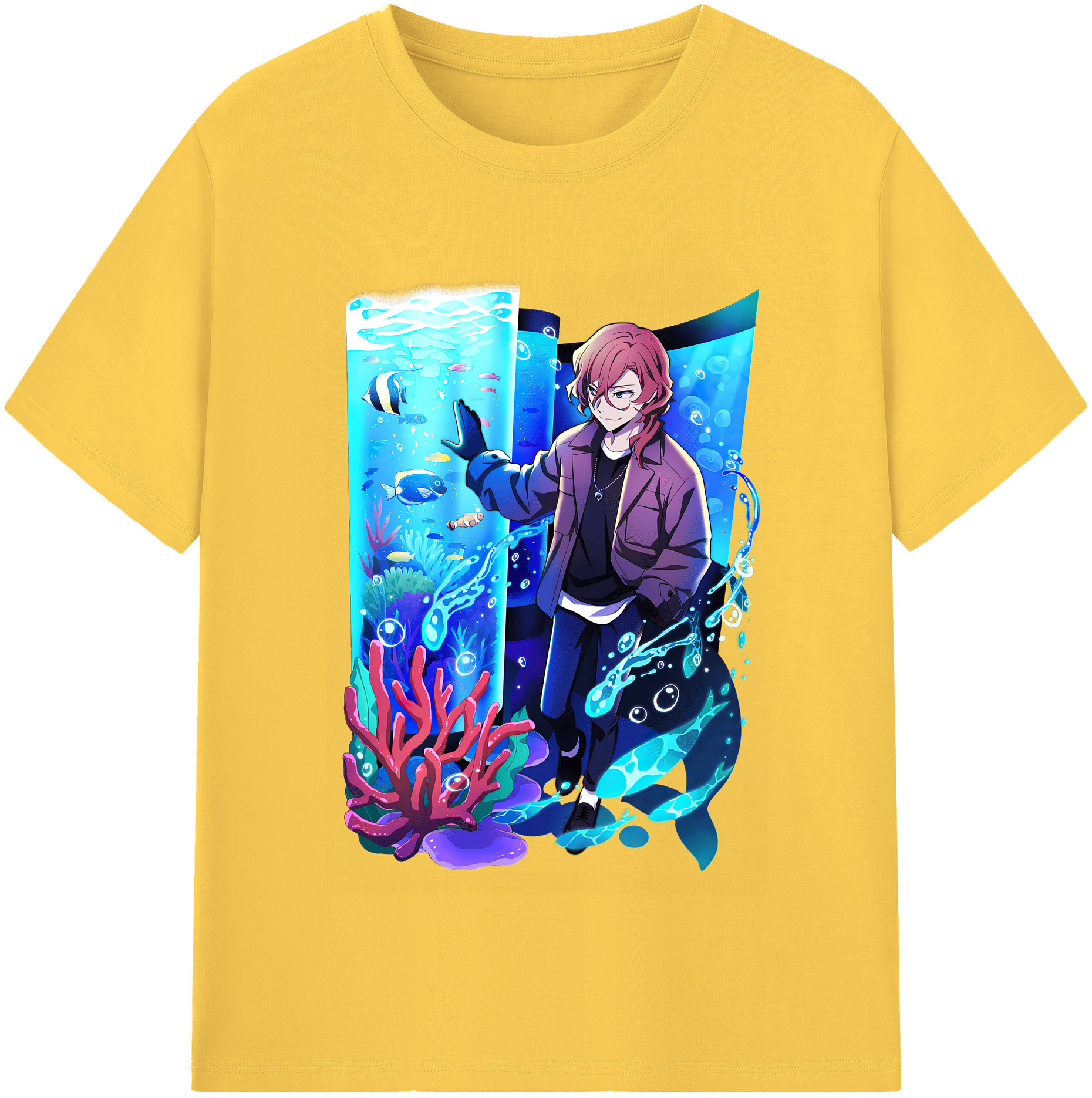 （画像用） 文豪ストレイドッグス Bungo Stray Dogs 綿100％半袖Tシャツ（フロントプリント）