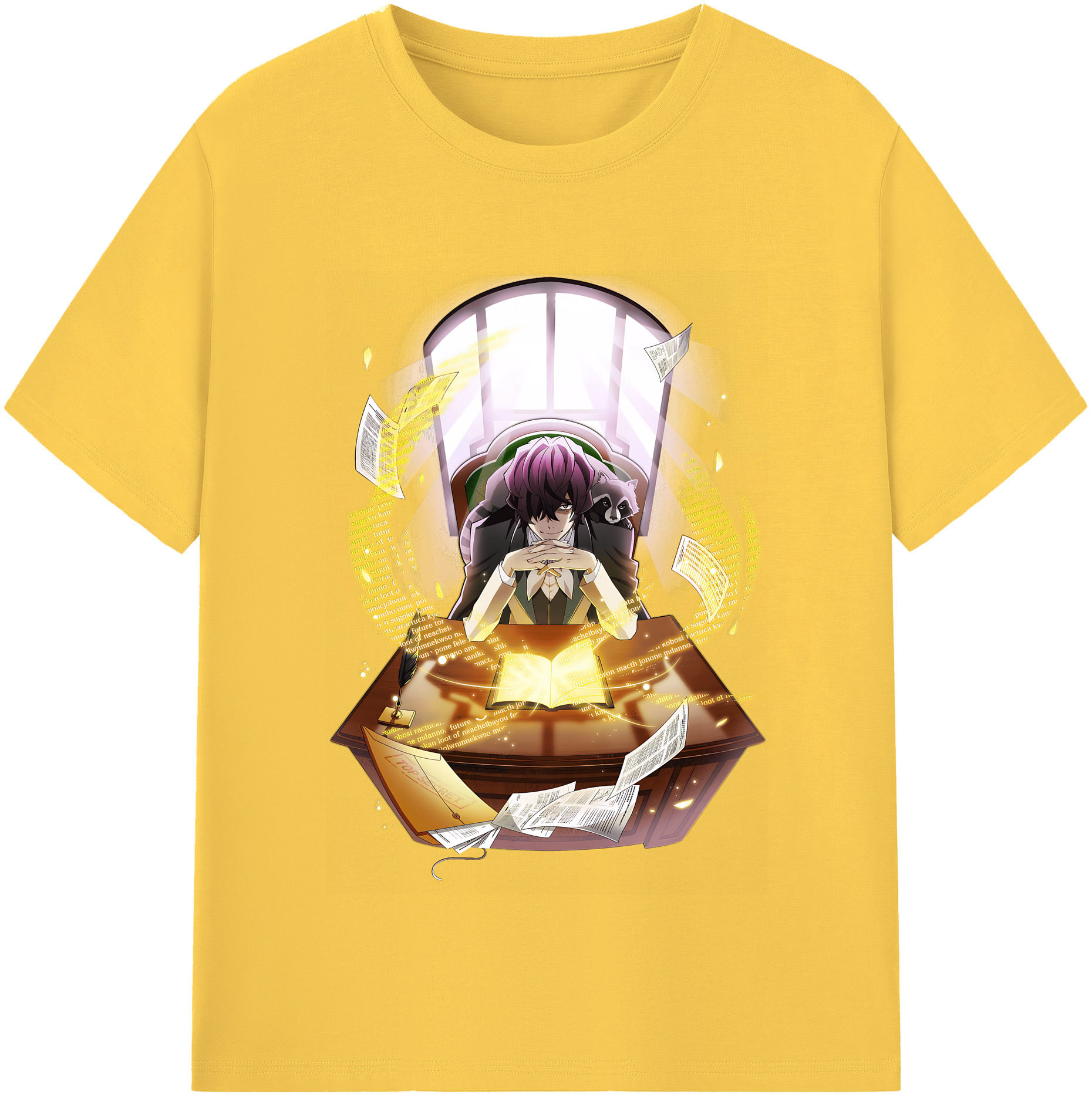 （画像用） 文豪ストレイドッグス Bungo Stray Dogs 綿100％半袖Tシャツ（フロントプリント）