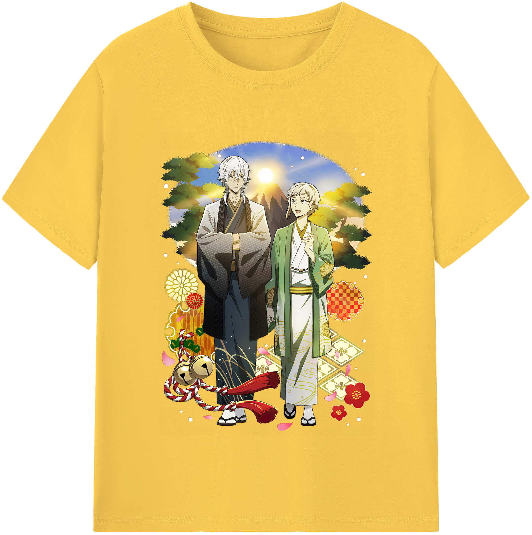 （画像用） 文豪ストレイドッグス Bungo Stray Dogs 綿100％半袖Tシャツ（フロントプリント）