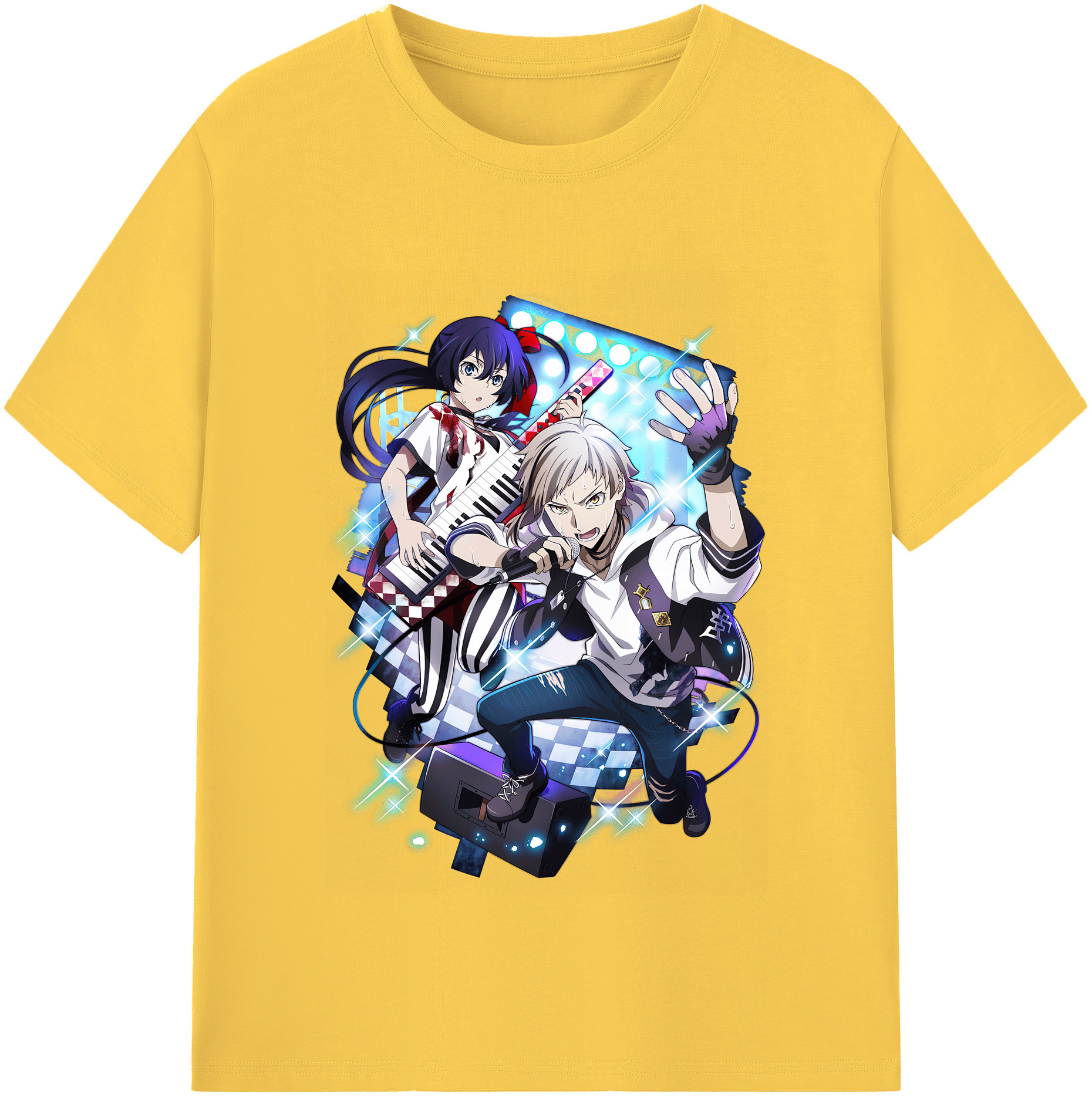 （画像用） 文豪ストレイドッグス Bungo Stray Dogs 綿100％半袖Tシャツ（フロントプリント）