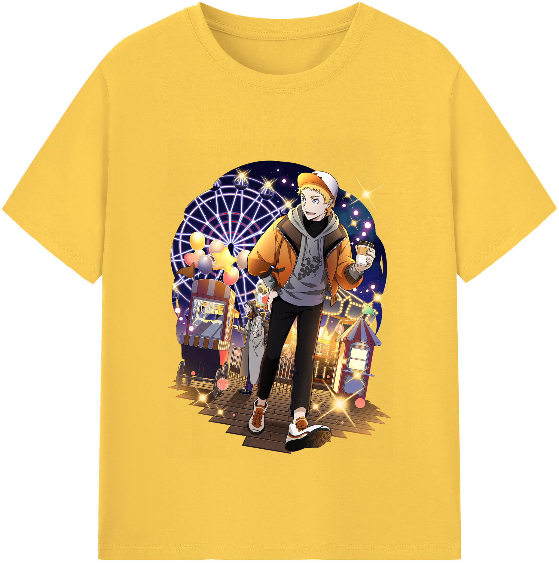 （画像用） 文豪ストレイドッグス Bungo Stray Dogs 綿100％半袖Tシャツ（フロントプリント）