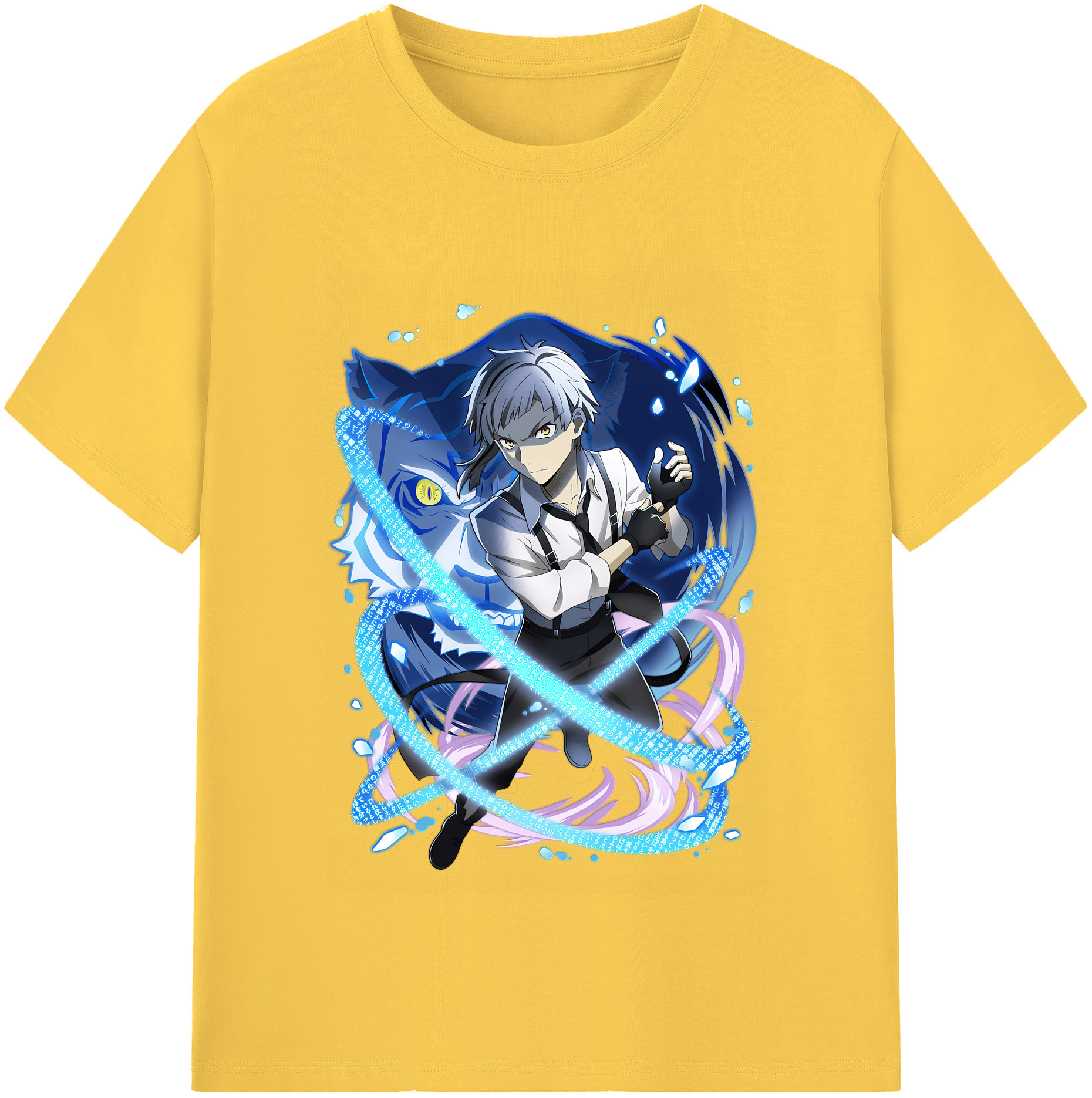 （画像用） 文豪ストレイドッグス Bungo Stray Dogs 綿100％半袖Tシャツ（フロントプリント）
