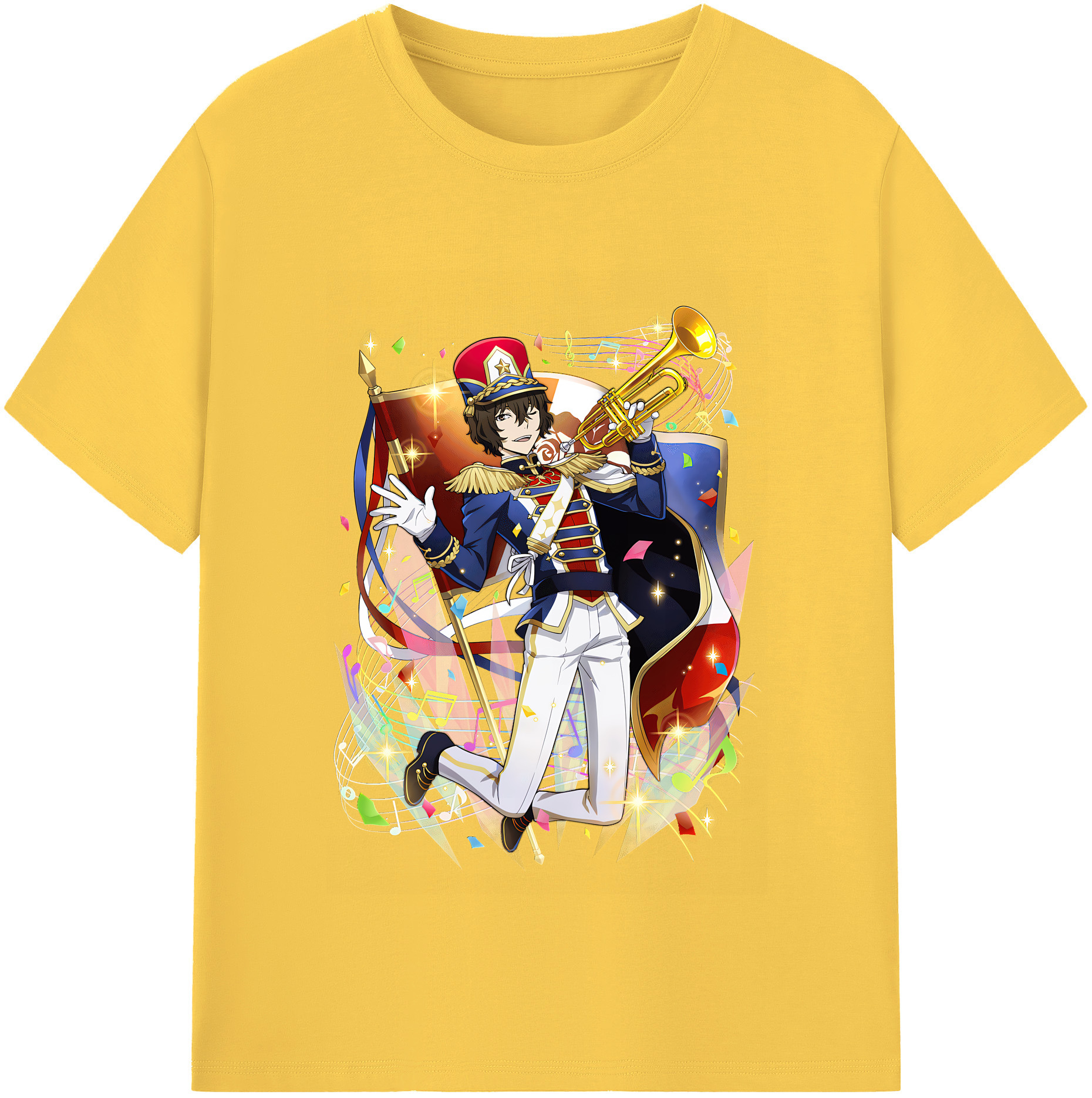 （画像用） 文豪ストレイドッグス Bungo Stray Dogs 綿100％半袖Tシャツ（フロントプリント）