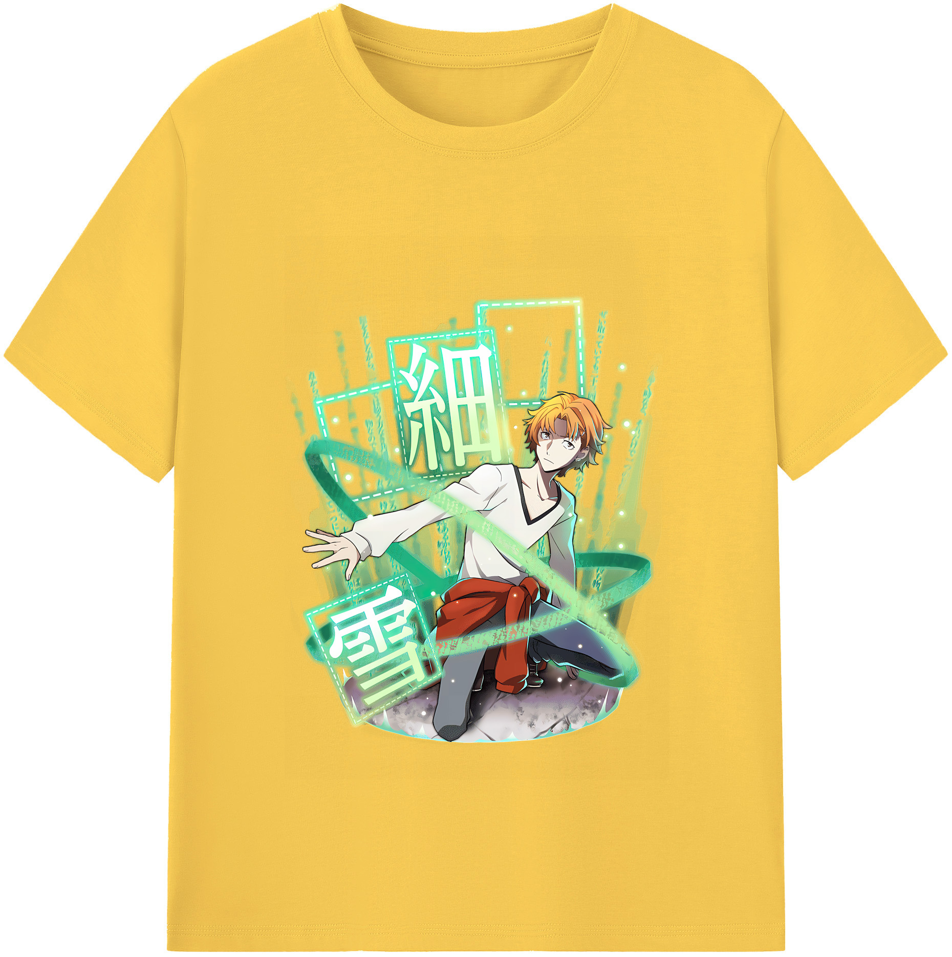 （画像用） 文豪ストレイドッグス Bungo Stray Dogs 綿100％半袖Tシャツ（フロントプリント）