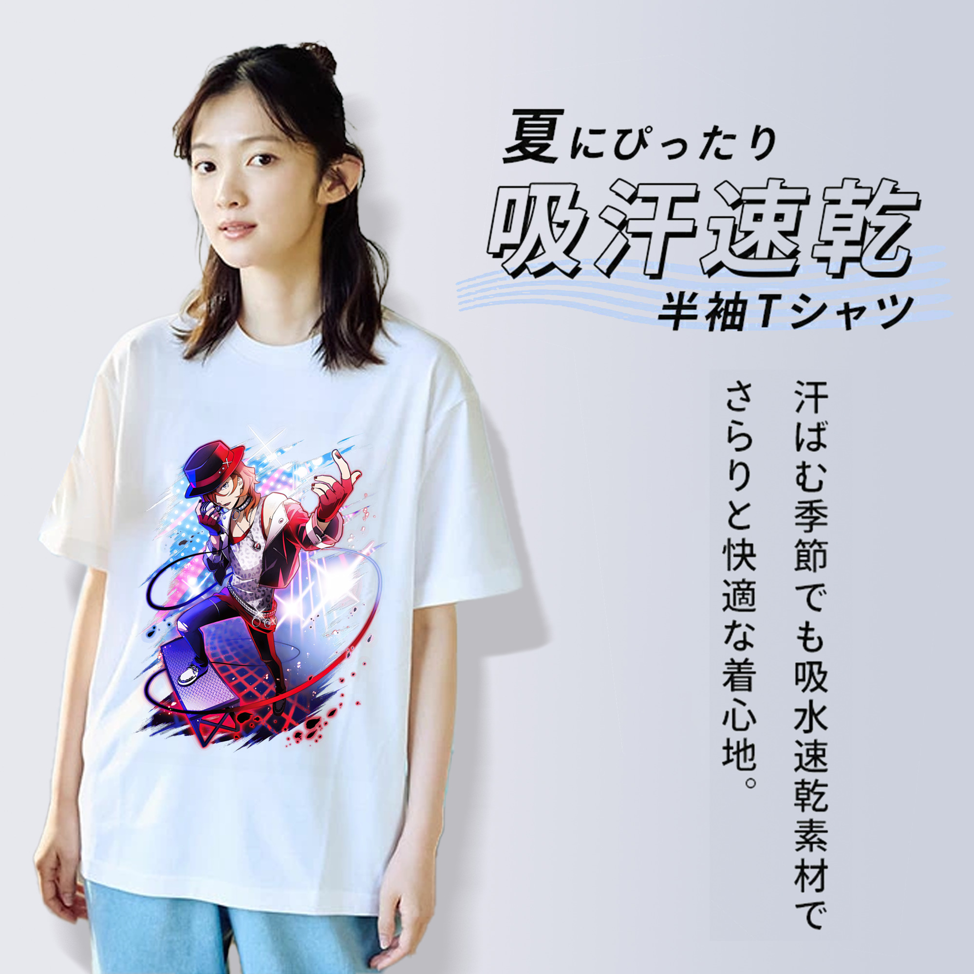 文豪ストレイドッグス Bungo Stray Dogs 綿100％半袖Tシャツ（フロントプリント）