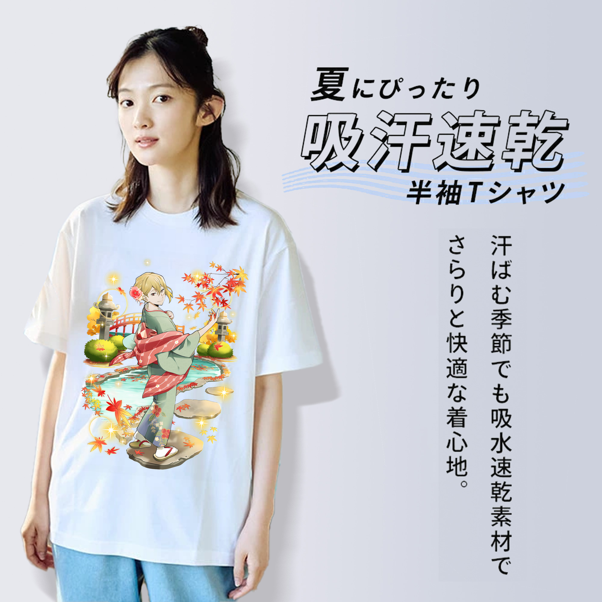 文豪ストレイドッグス Bungo Stray Dogs 綿100％半袖Tシャツ（フロントプリント）
