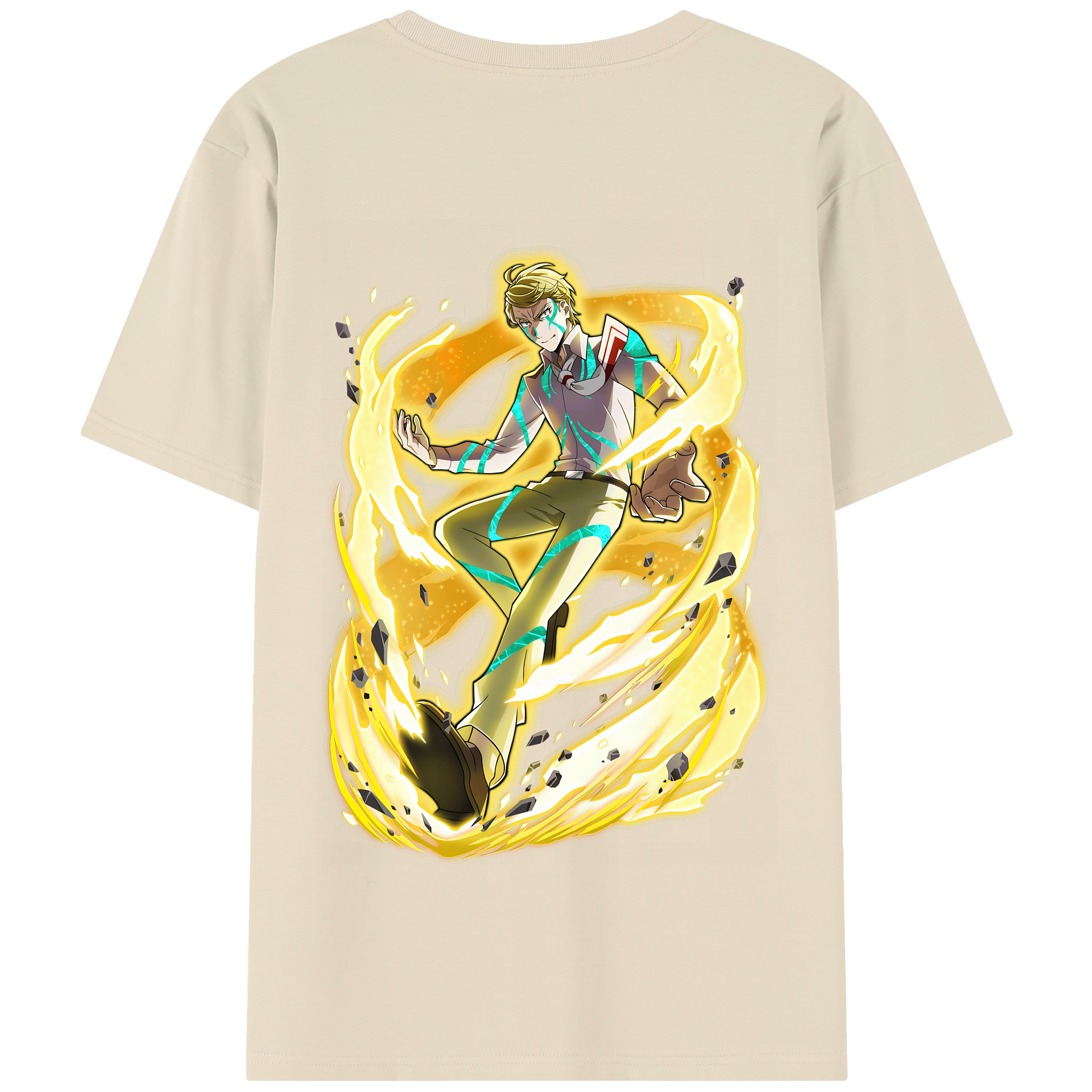 （画像用） 文豪ストレイドッグス Bungo Stray Dogs 綿100％半袖Tシャツ（背面プリント）
