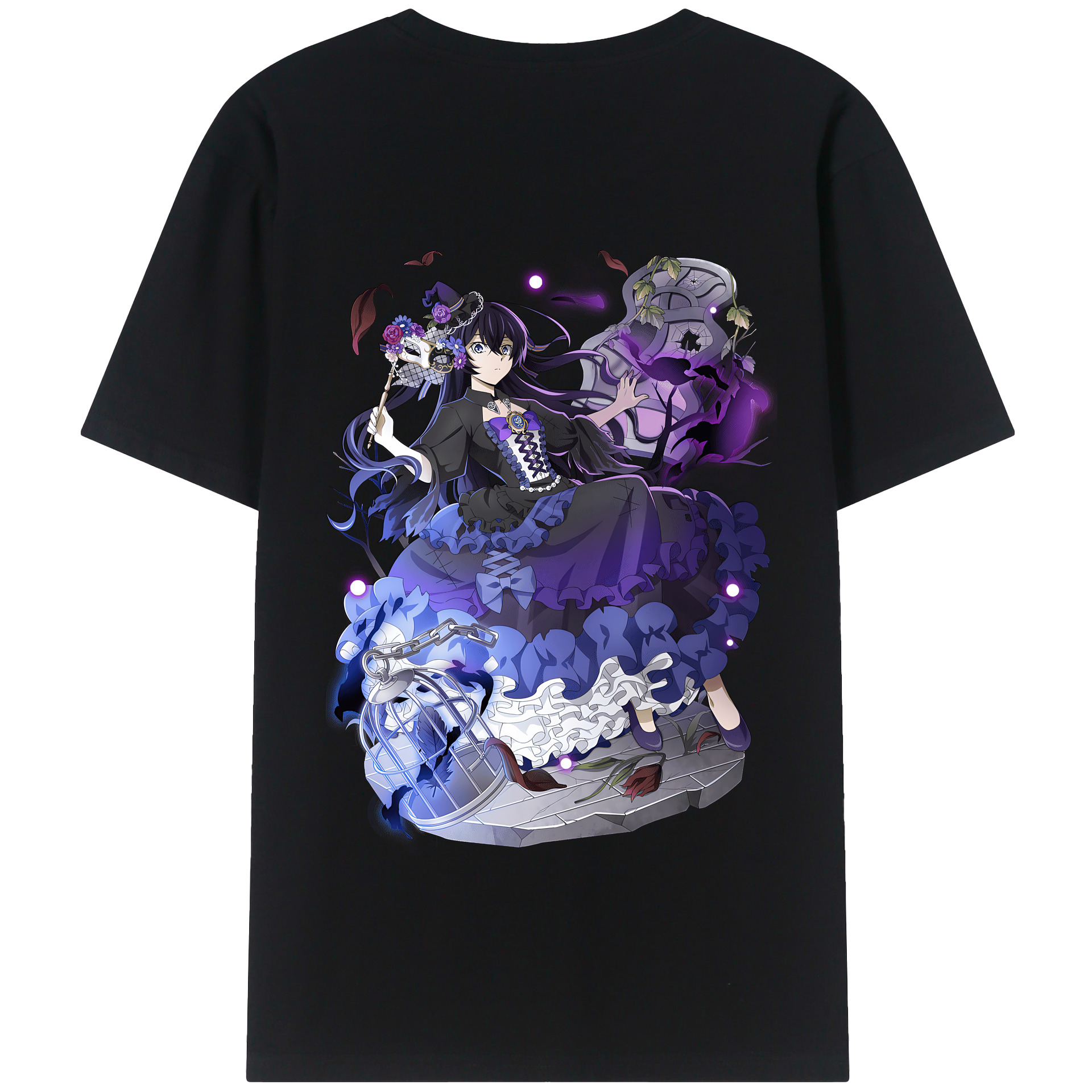 （画像用） 文豪ストレイドッグス Bungo Stray Dogs 綿100％半袖Tシャツ（背面プリント）