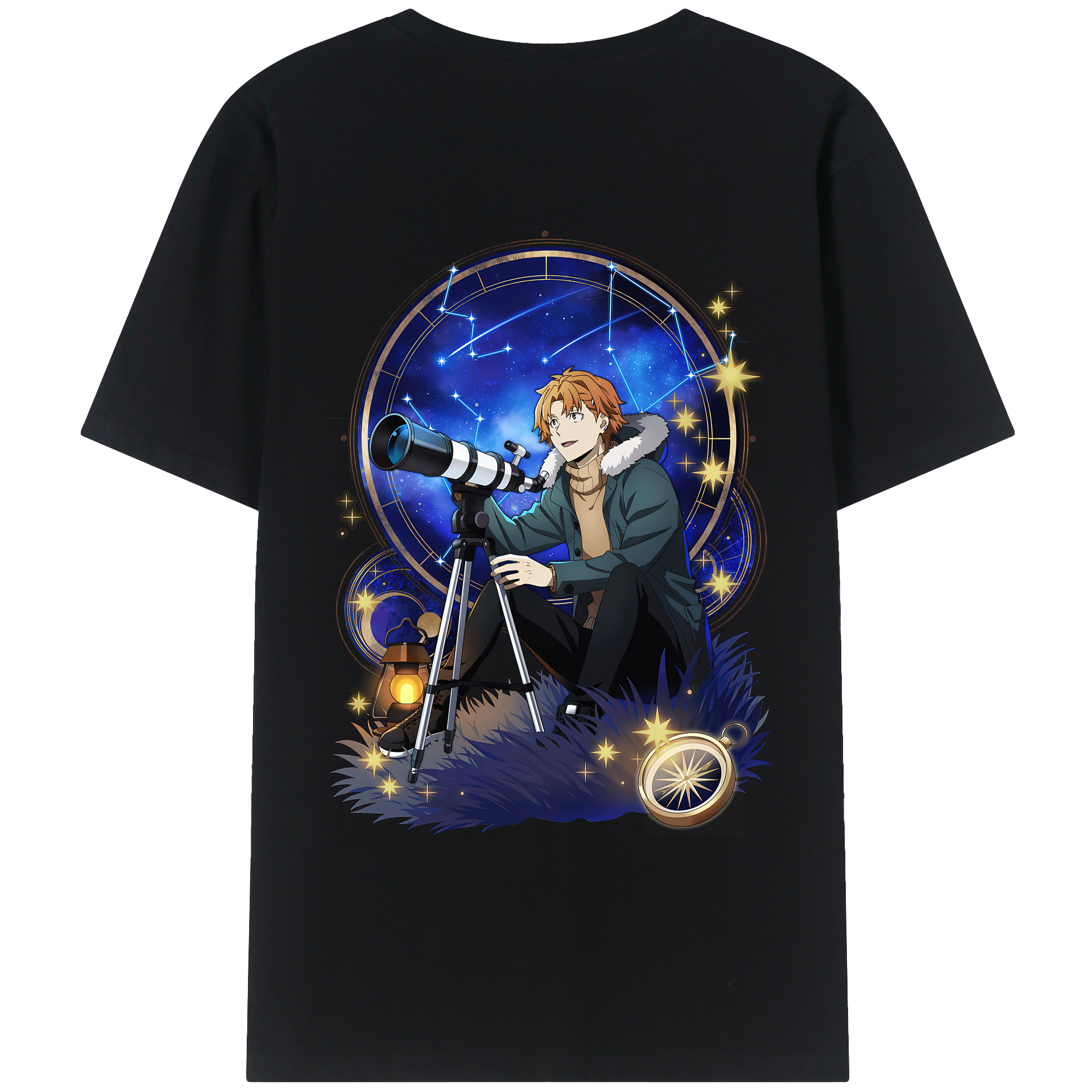 （画像用） 文豪ストレイドッグス Bungo Stray Dogs 綿100％半袖Tシャツ（背面プリント）